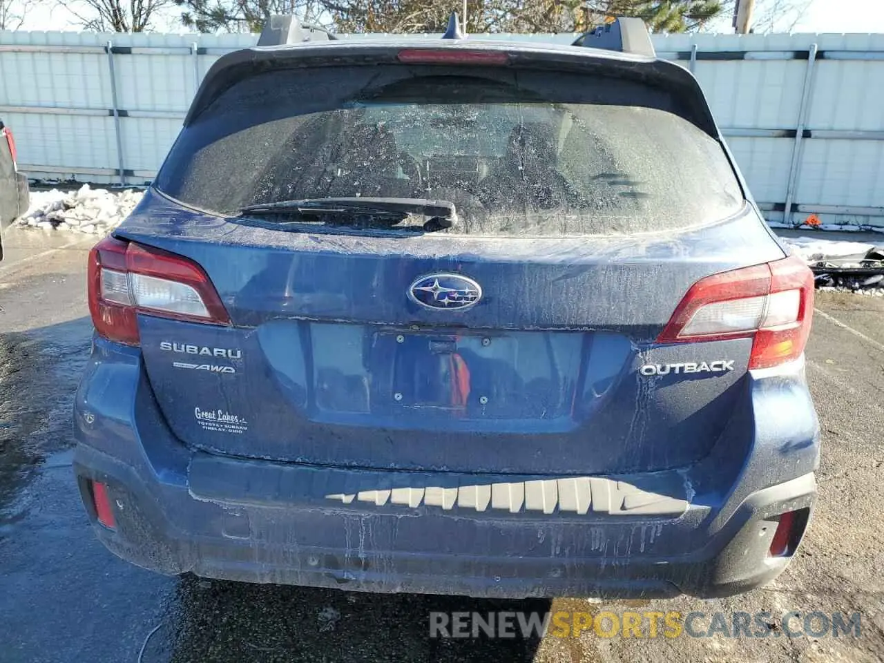 6 fotografías del automóvil dañado 4S4BSANC1K3349564 SUBARU OUTBACK 2019