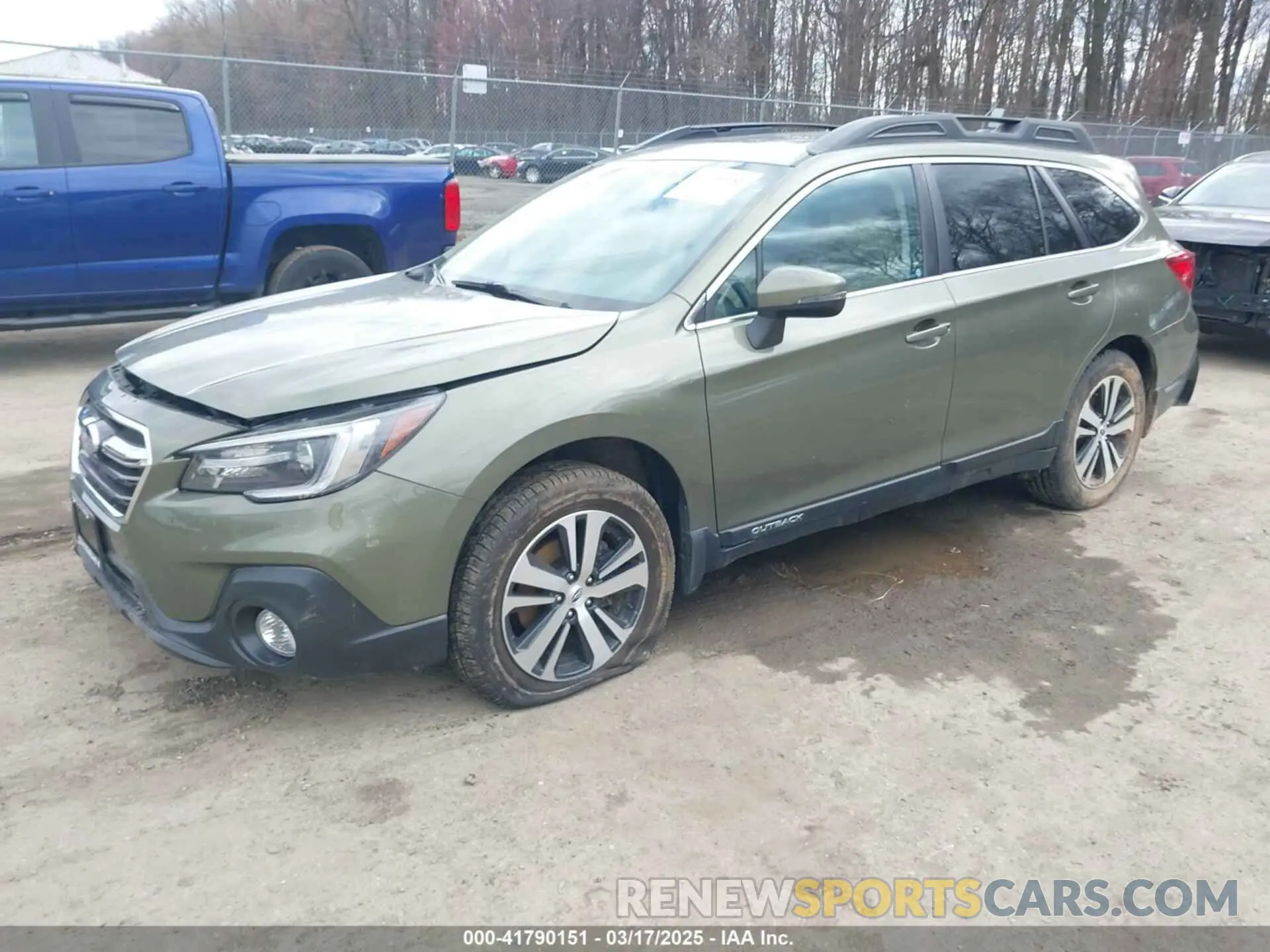 2 fotografías del automóvil dañado 4S4BSANC2K3212018 SUBARU OUTBACK 2019