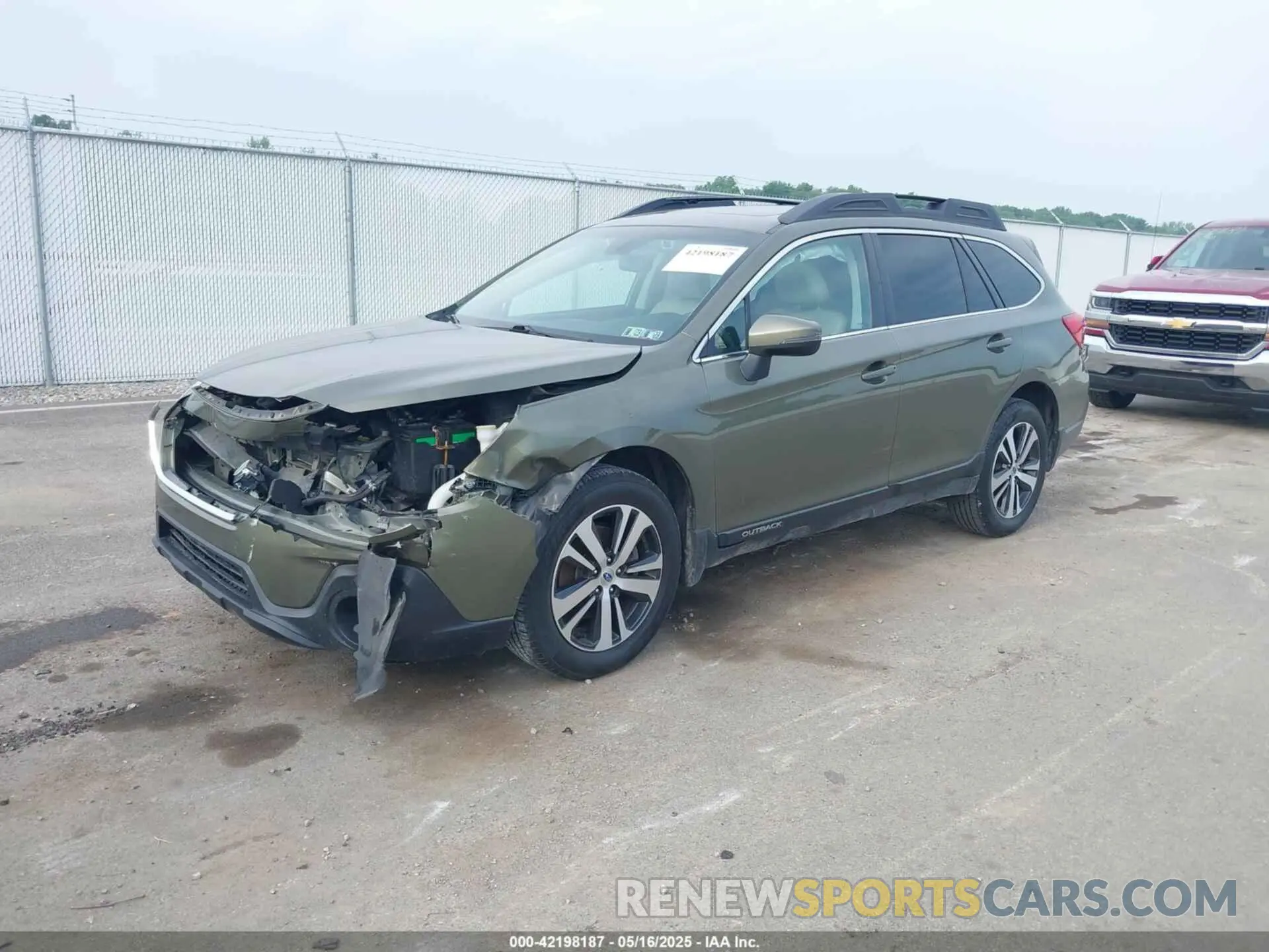 2 fotografías del automóvil dañado 4S4BSANC2K3276219 SUBARU OUTBACK 2019