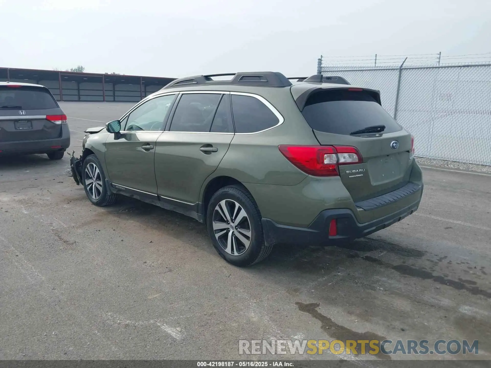 3 fotografías del automóvil dañado 4S4BSANC2K3276219 SUBARU OUTBACK 2019