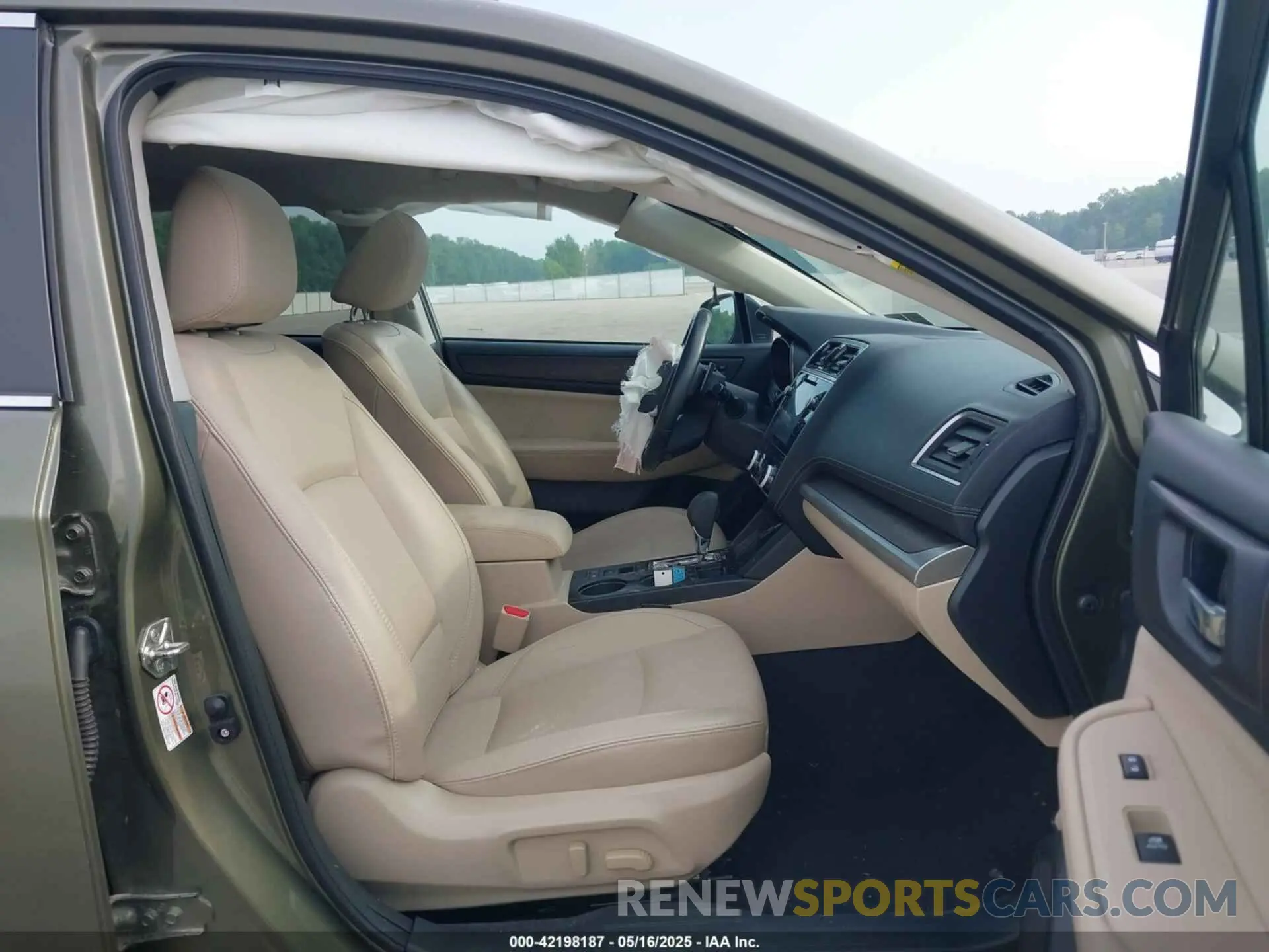 5 fotografías del automóvil dañado 4S4BSANC2K3276219 SUBARU OUTBACK 2019