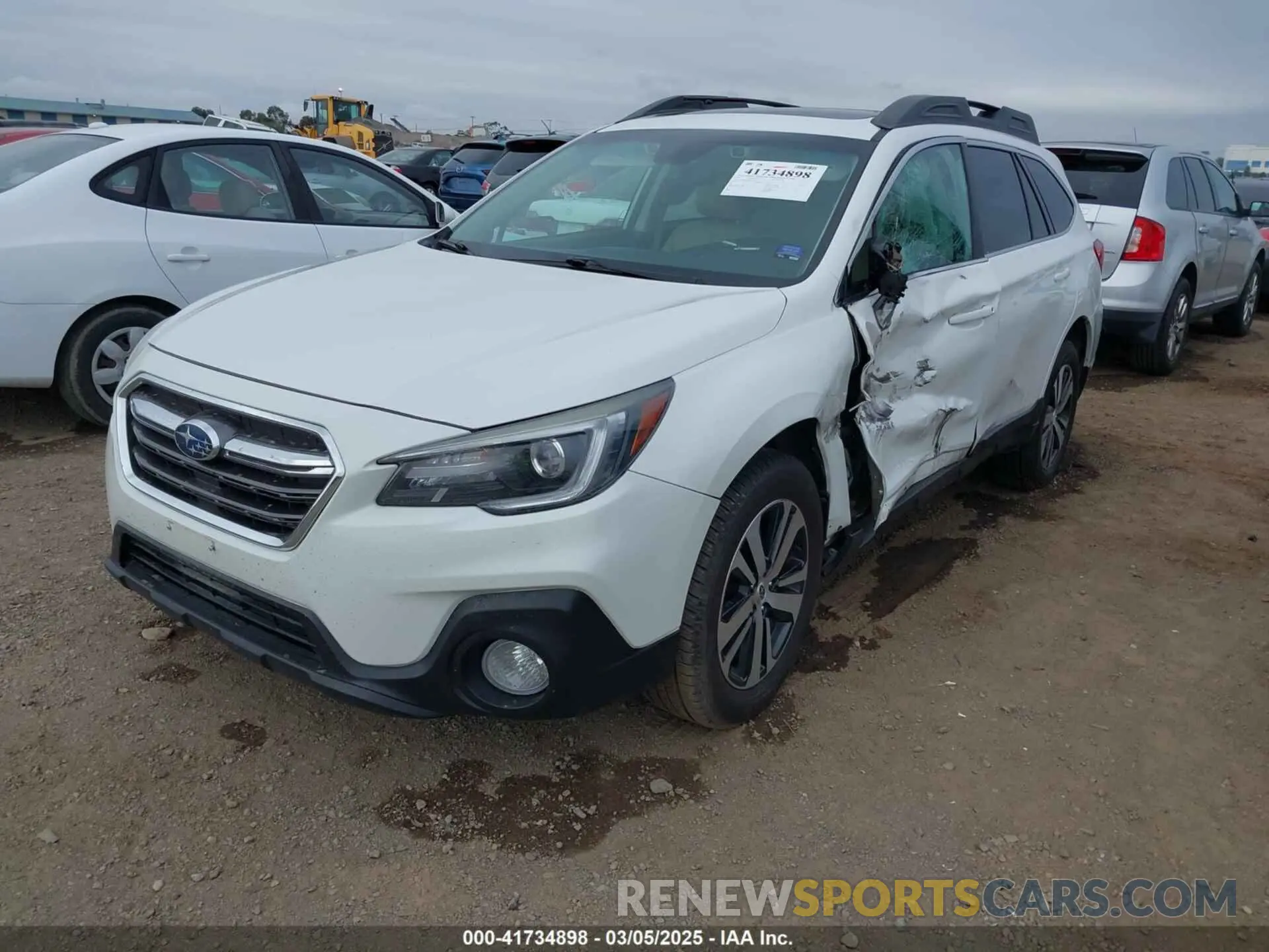 2 fotografías del automóvil dañado 4S4BSANC3K3252494 SUBARU OUTBACK 2019