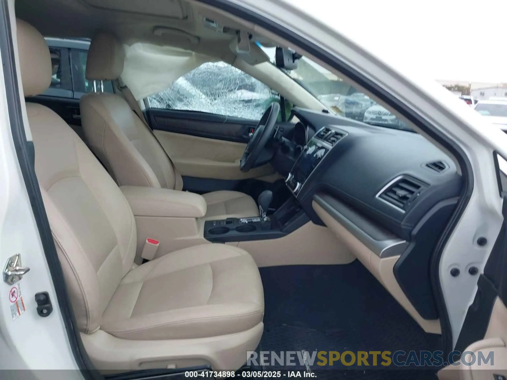 5 fotografías del automóvil dañado 4S4BSANC3K3252494 SUBARU OUTBACK 2019