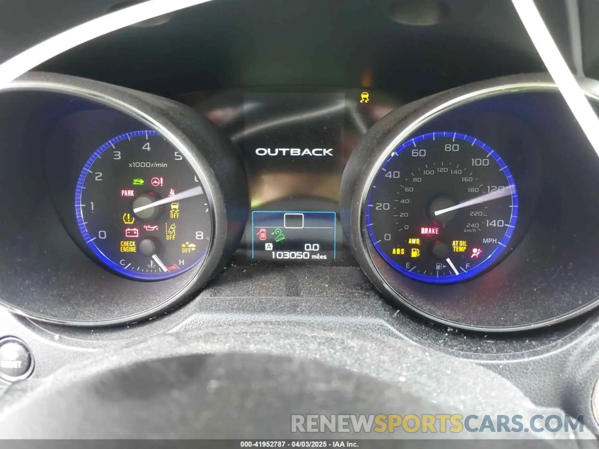 7 fotografías del automóvil dañado 4S4BSANC4K3285942 SUBARU OUTBACK 2019