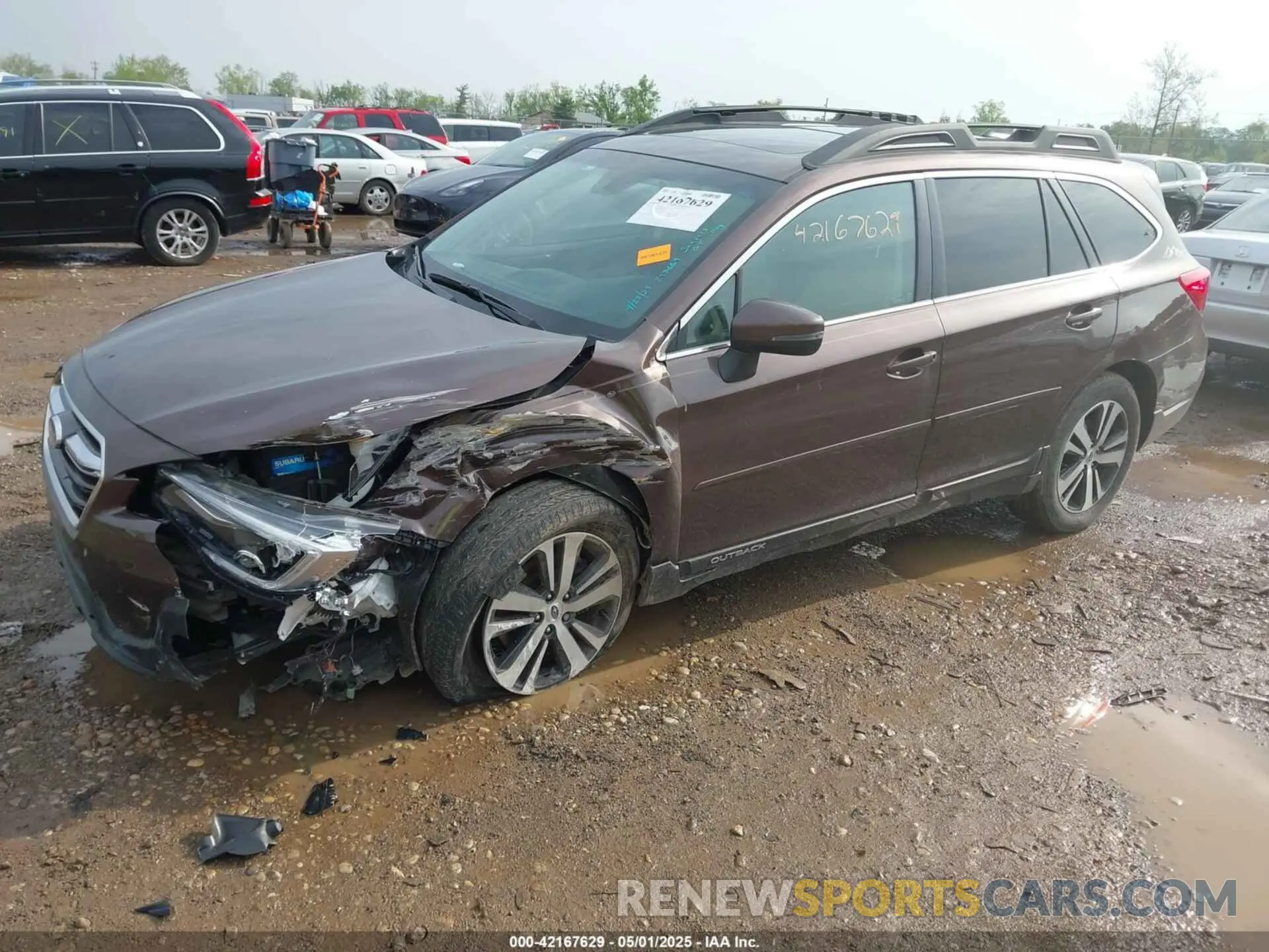 2 fotografías del automóvil dañado 4S4BSANC6K3297669 SUBARU OUTBACK 2019