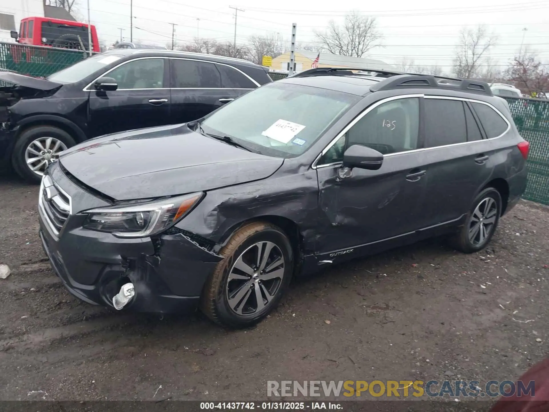 2 fotografías del automóvil dañado 4S4BSANC8K3314973 SUBARU OUTBACK 2019