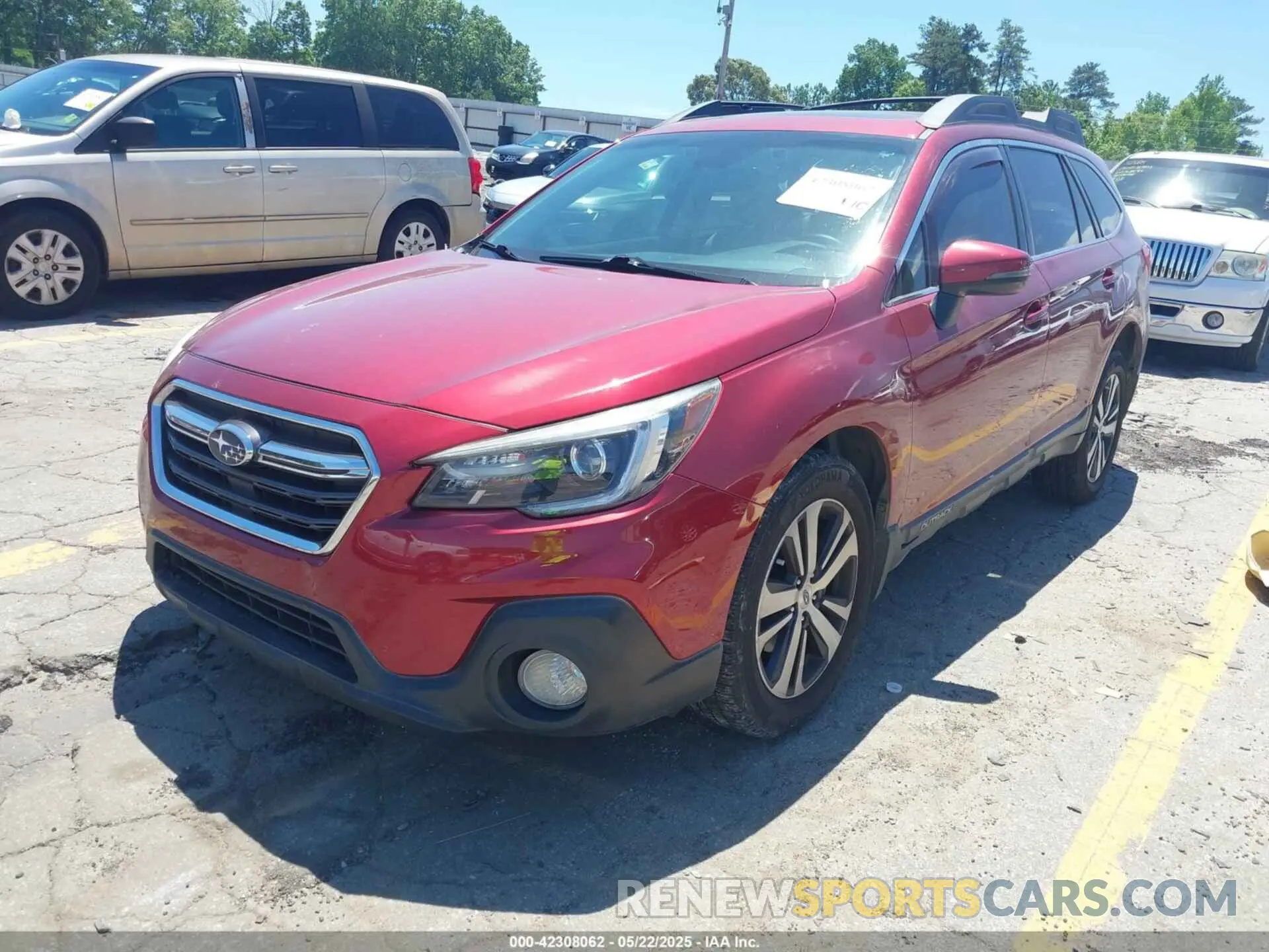 2 fotografías del automóvil dañado 4S4BSENC3K3228364 SUBARU OUTBACK 2019