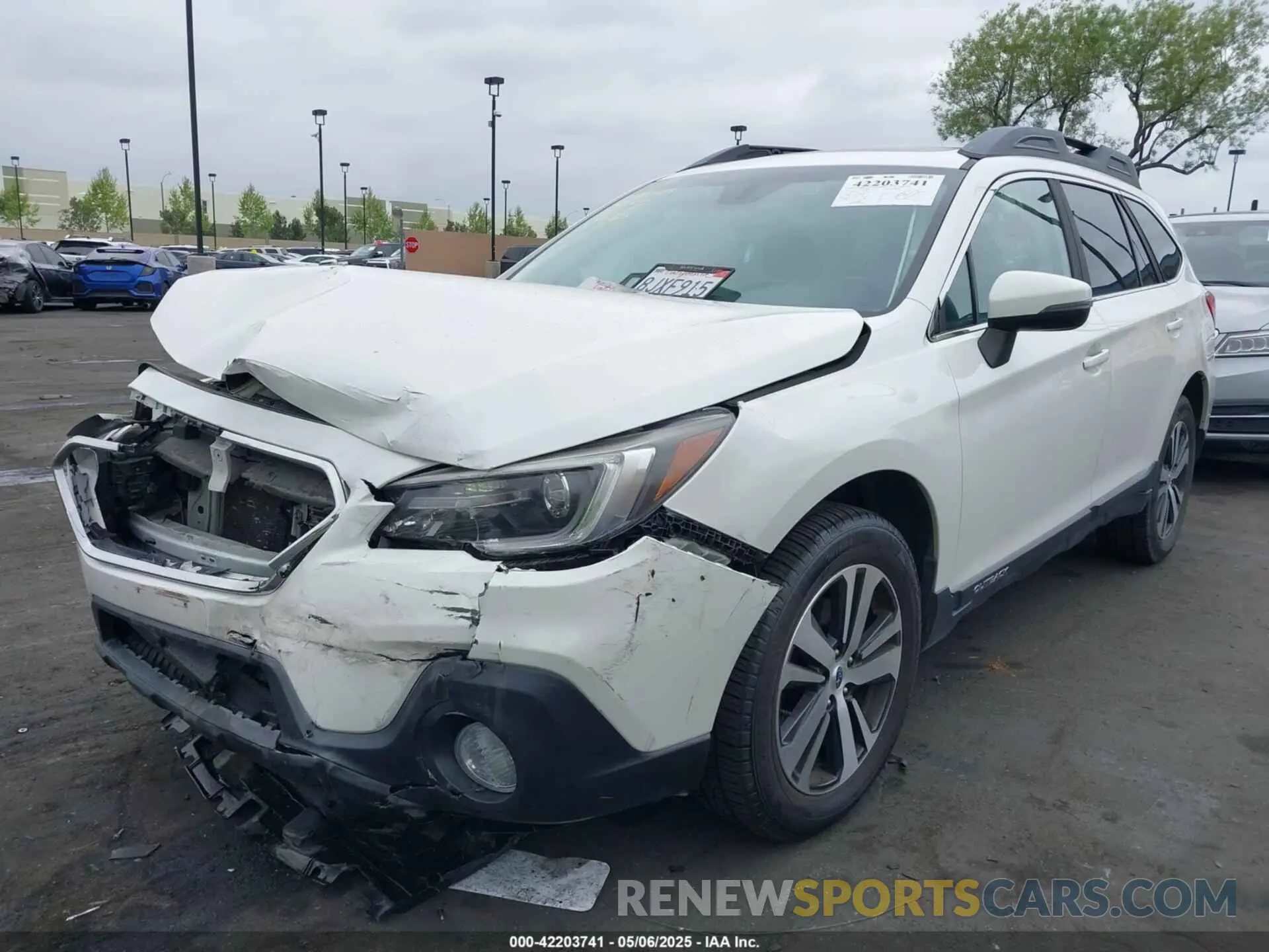 2 fotografías del automóvil dañado 4S4BSENC4K3278965 SUBARU OUTBACK 2019
