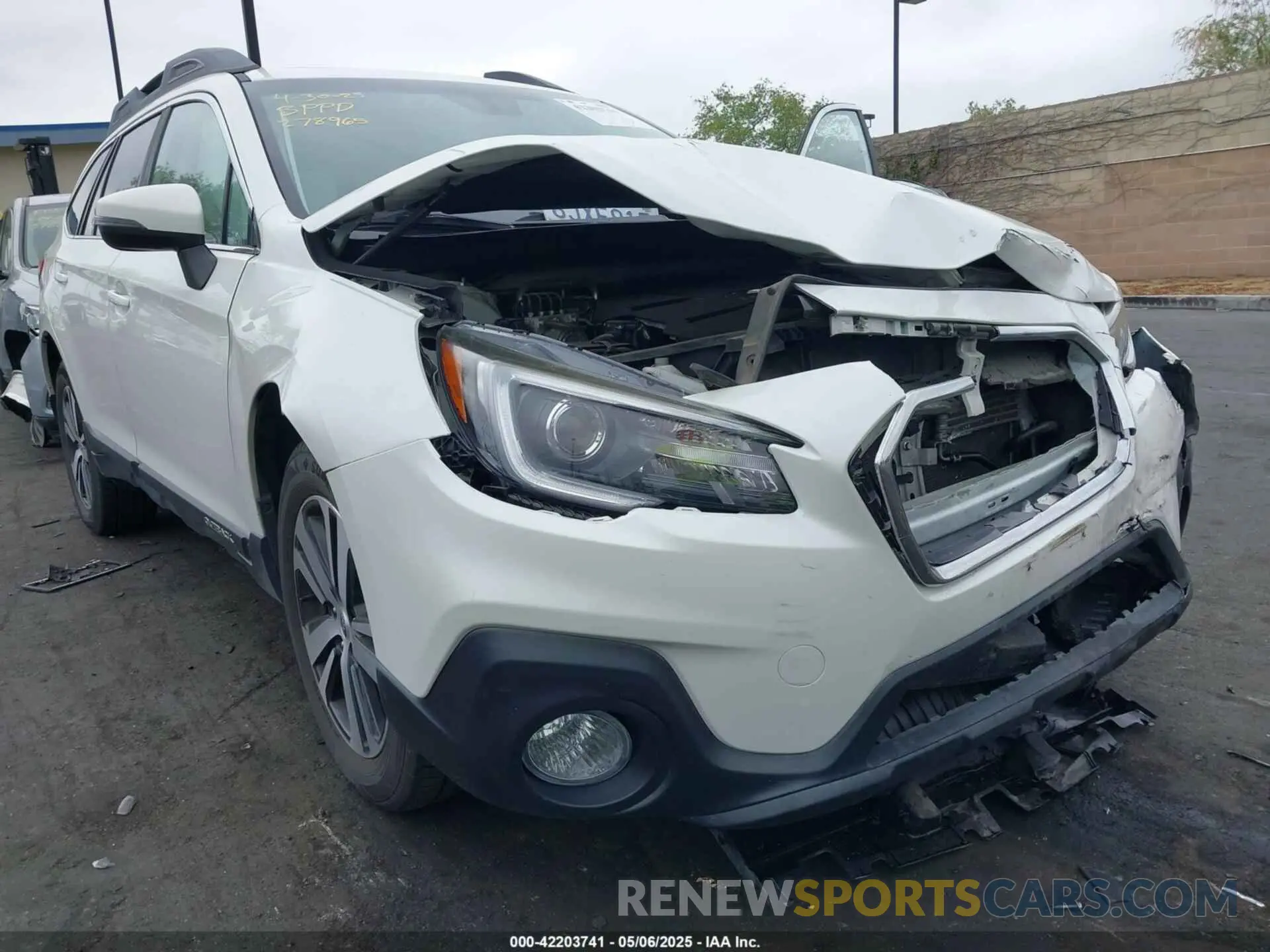 6 fotografías del automóvil dañado 4S4BSENC4K3278965 SUBARU OUTBACK 2019