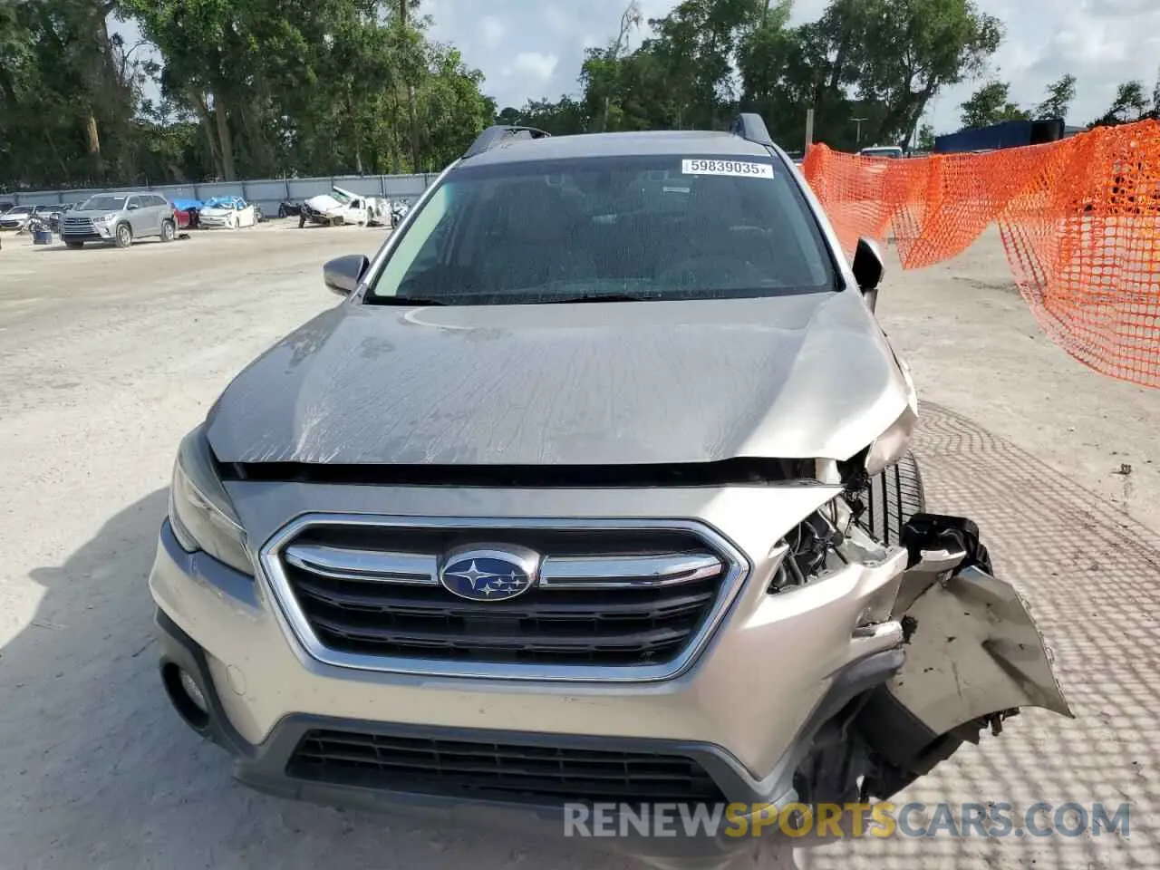5 fotografías del automóvil dañado 4S4BSENC7K3283190 SUBARU OUTBACK 2019