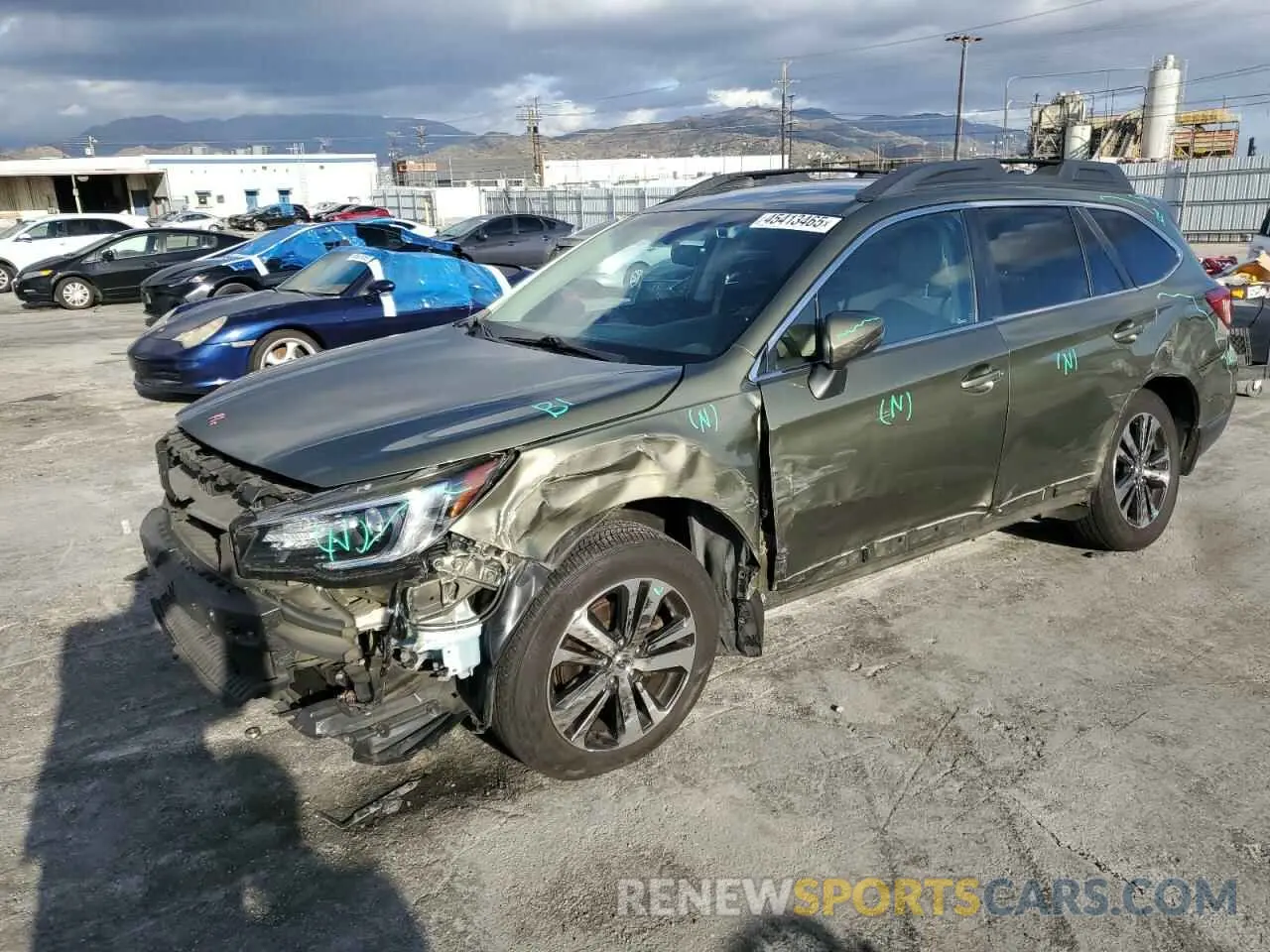 1 fotografías del automóvil dañado 4S4BSENC8K3238372 SUBARU OUTBACK 2019