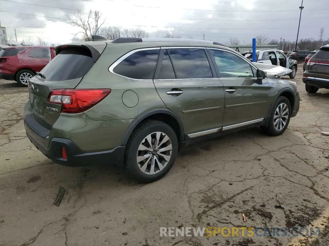 3 fotografías del automóvil dañado 4S4BSETC4K3295686 SUBARU OUTBACK 2019