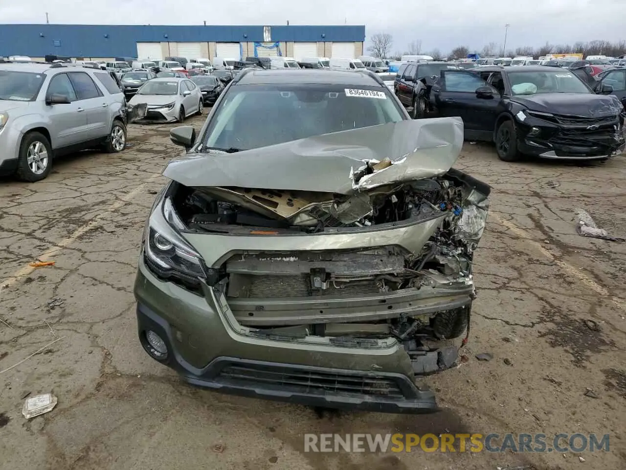 5 fotografías del automóvil dañado 4S4BSETC4K3295686 SUBARU OUTBACK 2019