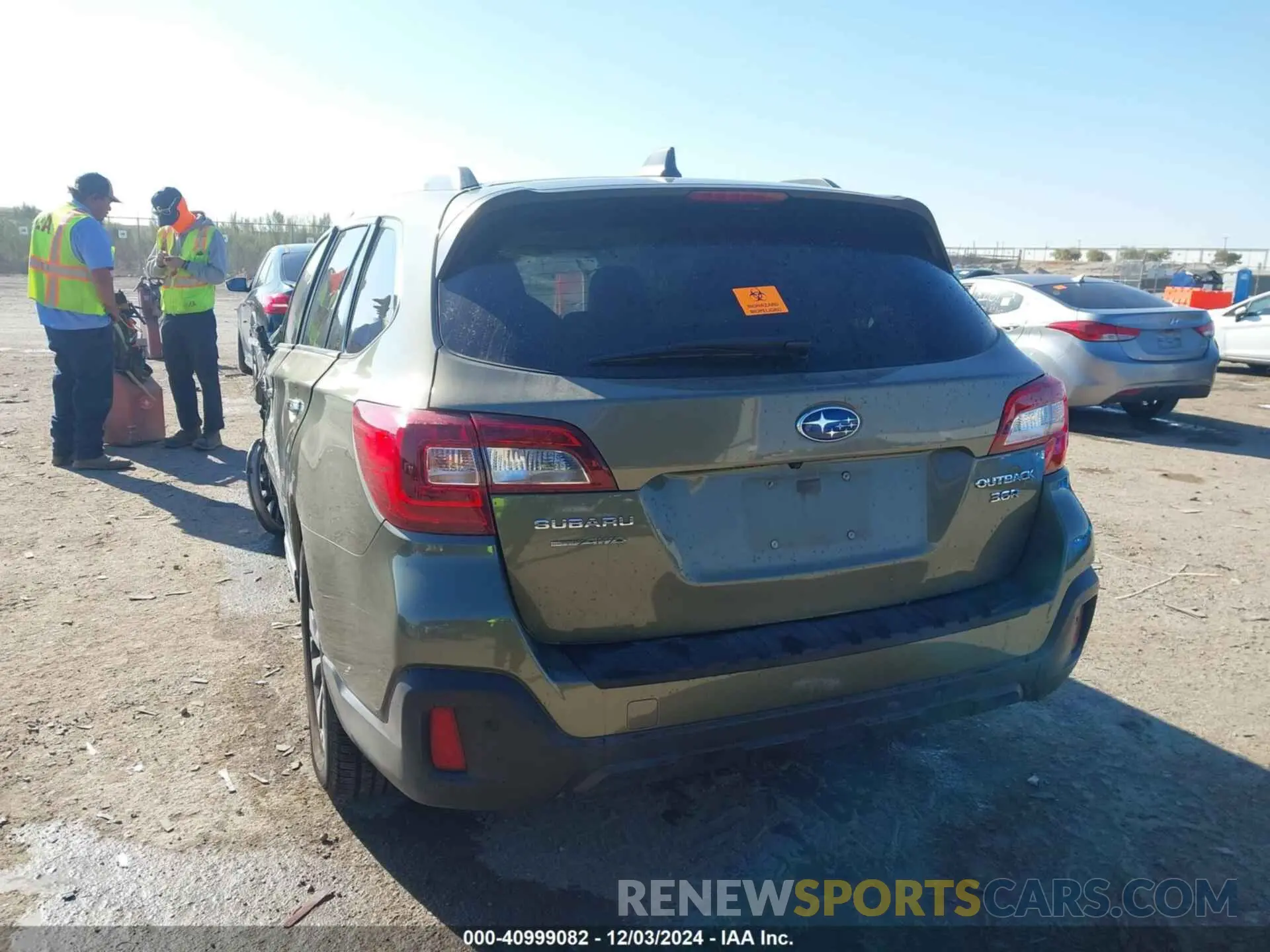 2 fotografías del automóvil dañado 4S4BSETC5K3243645 SUBARU OUTBACK 2019