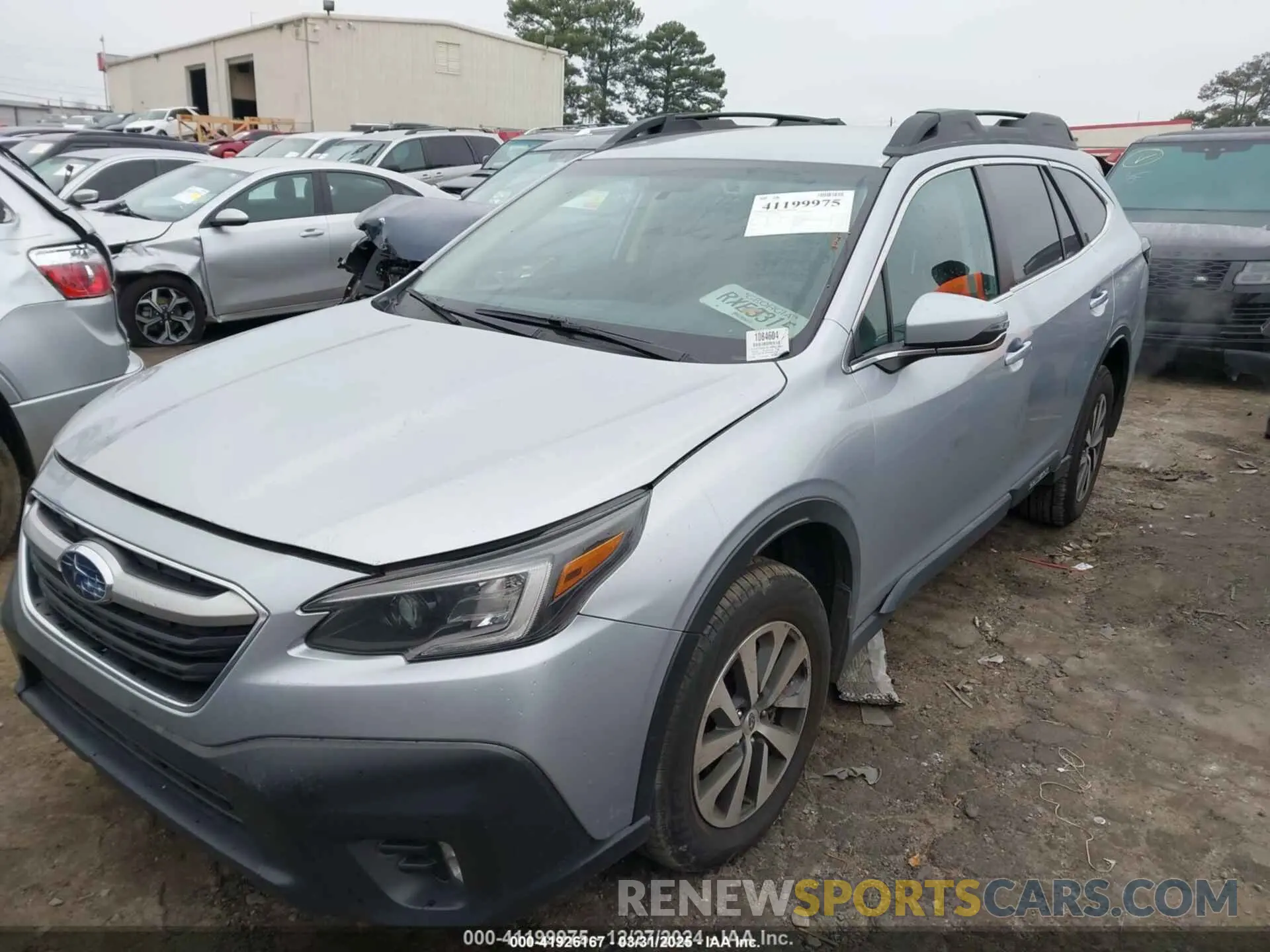 2 fotografías del automóvil dañado 4S4BTACC1L3210407 SUBARU OUTBACK 2020