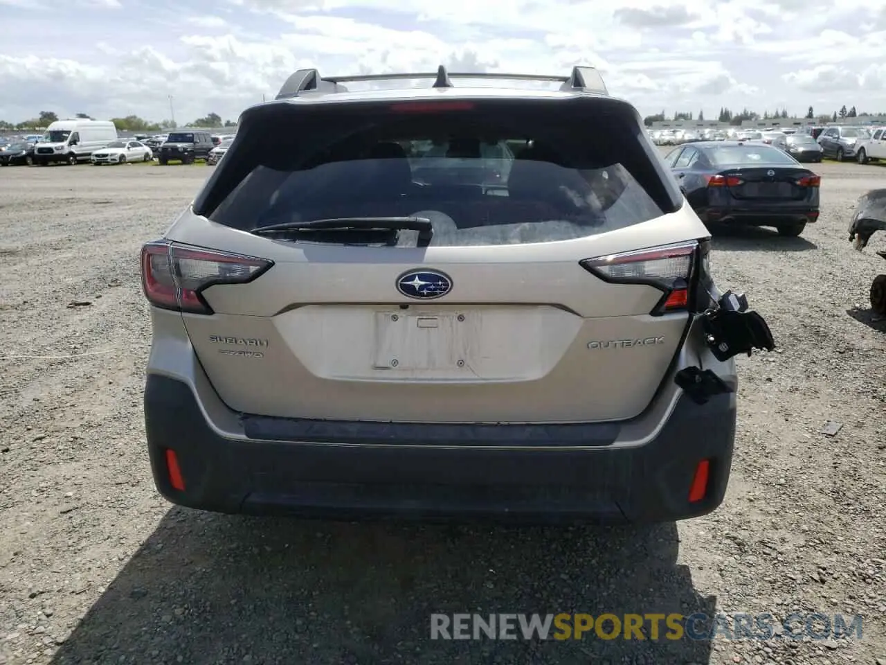 6 fotografías del automóvil dañado 4S4BTACC2L3115371 SUBARU OUTBACK 2020