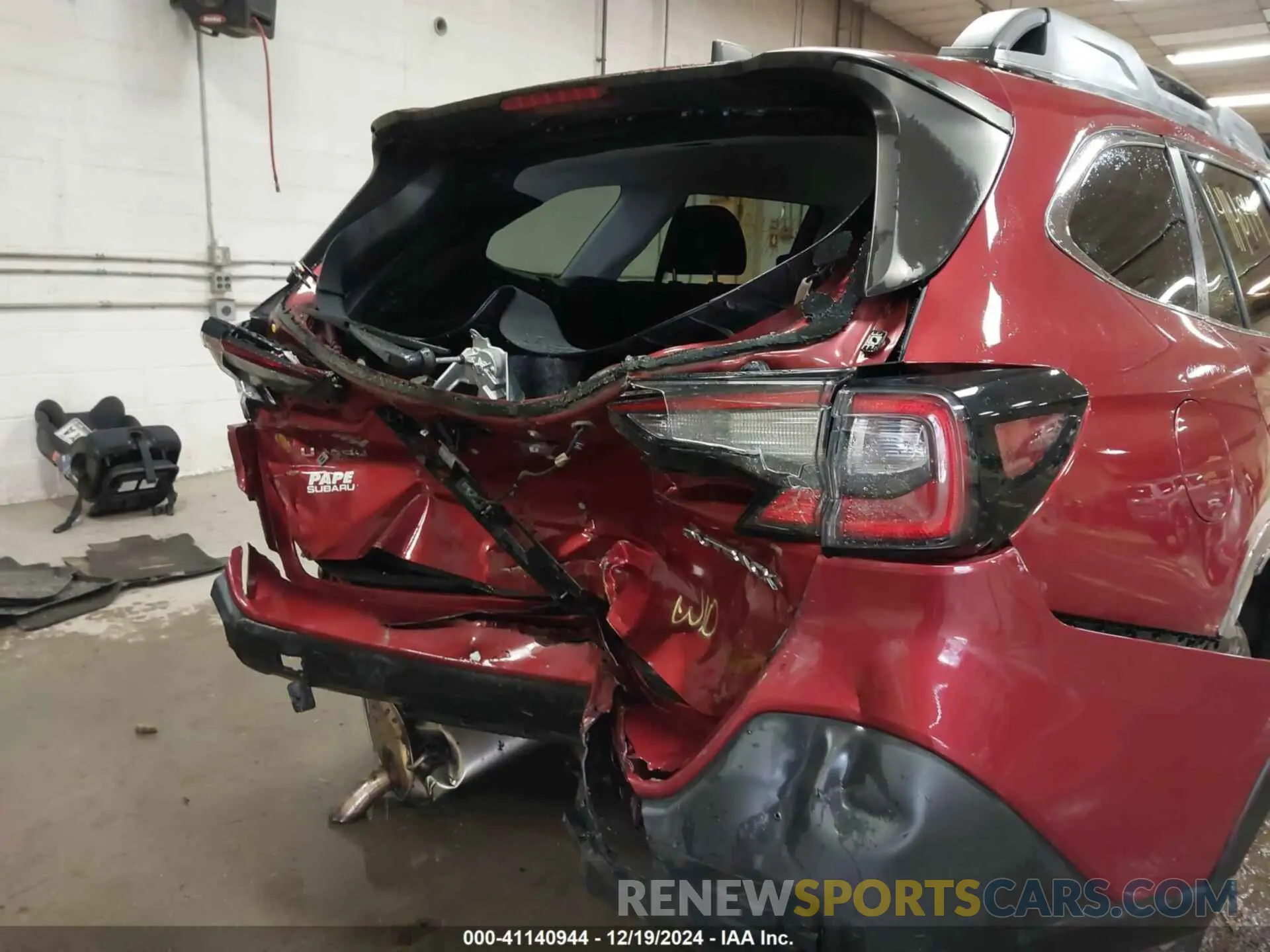 6 fotografías del automóvil dañado 4S4BTACC2L3220668 SUBARU OUTBACK 2020