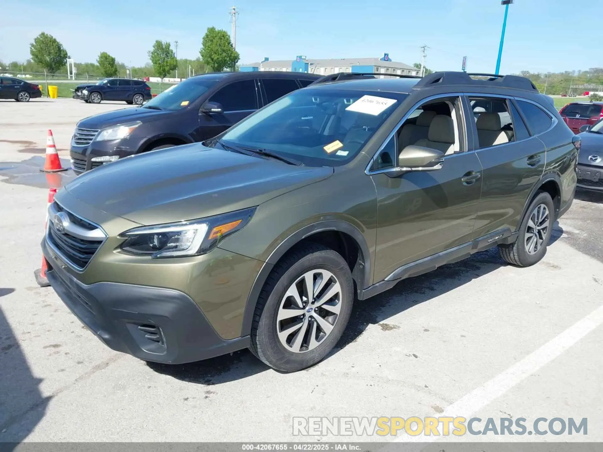 2 fotografías del automóvil dañado 4S4BTACC7L3110523 SUBARU OUTBACK 2020