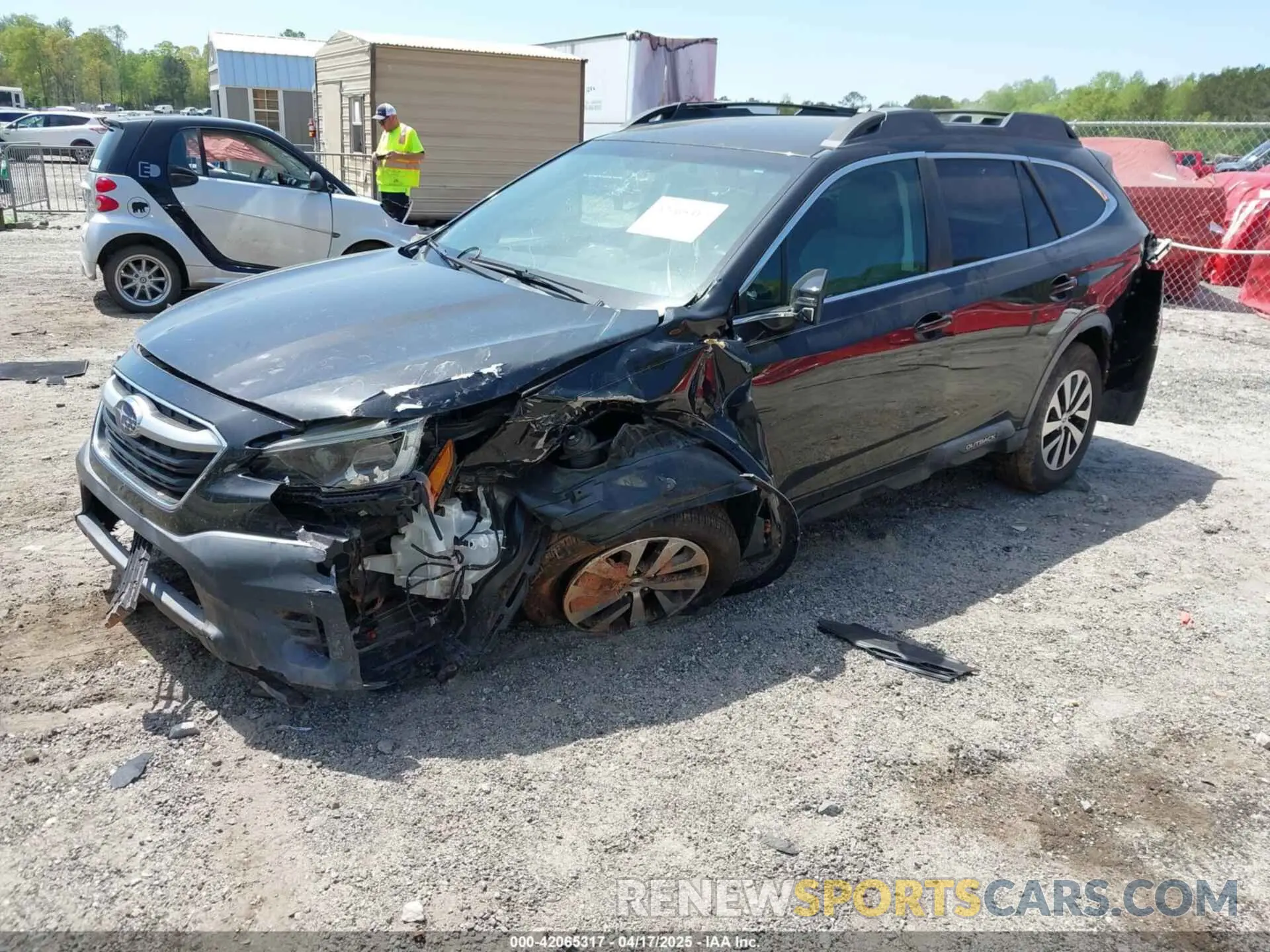 2 fotografías del automóvil dañado 4S4BTACCXL3102836 SUBARU OUTBACK 2020