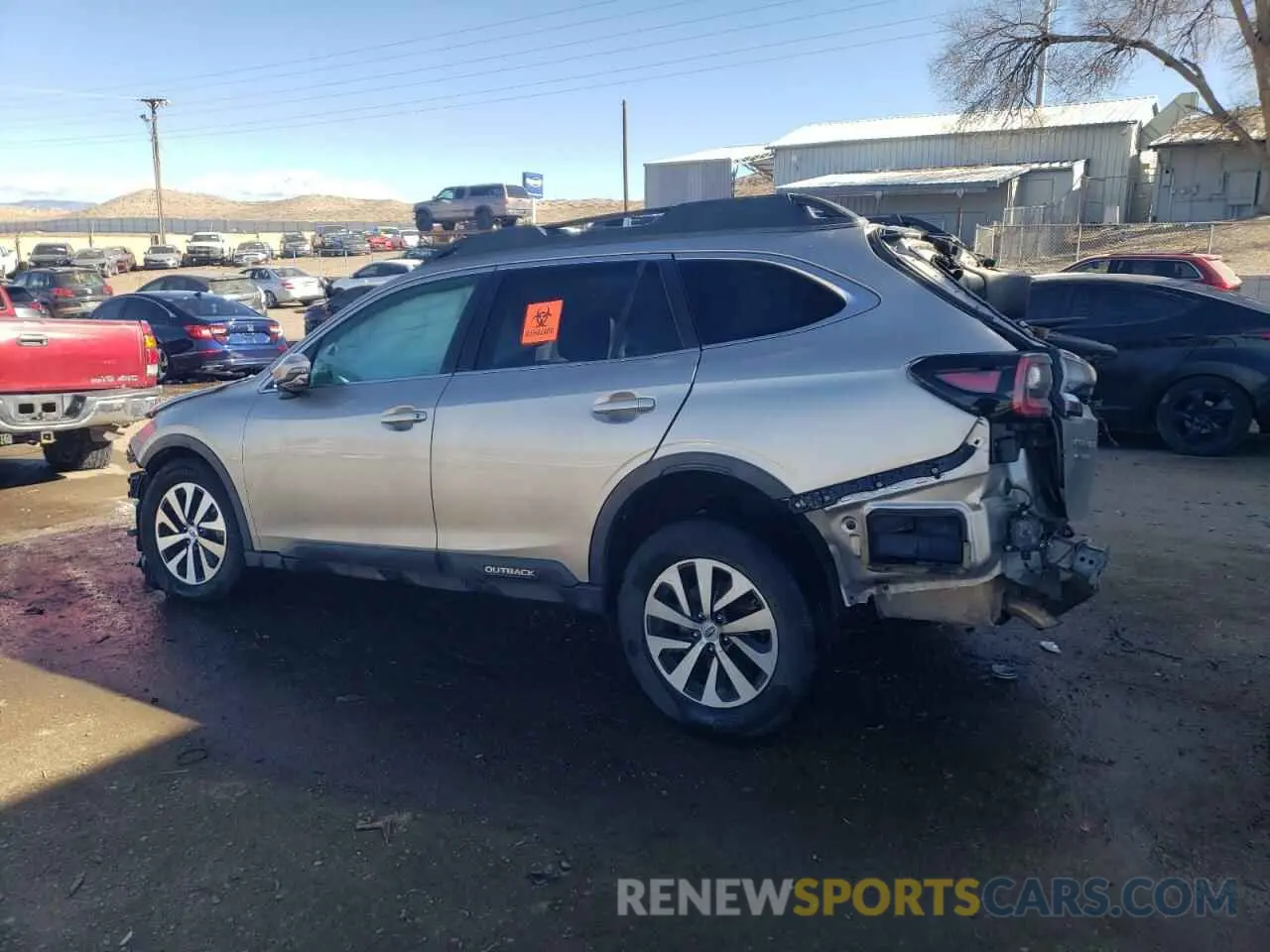 2 fotografías del automóvil dañado 4S4BTAEC1L3193752 SUBARU OUTBACK 2020