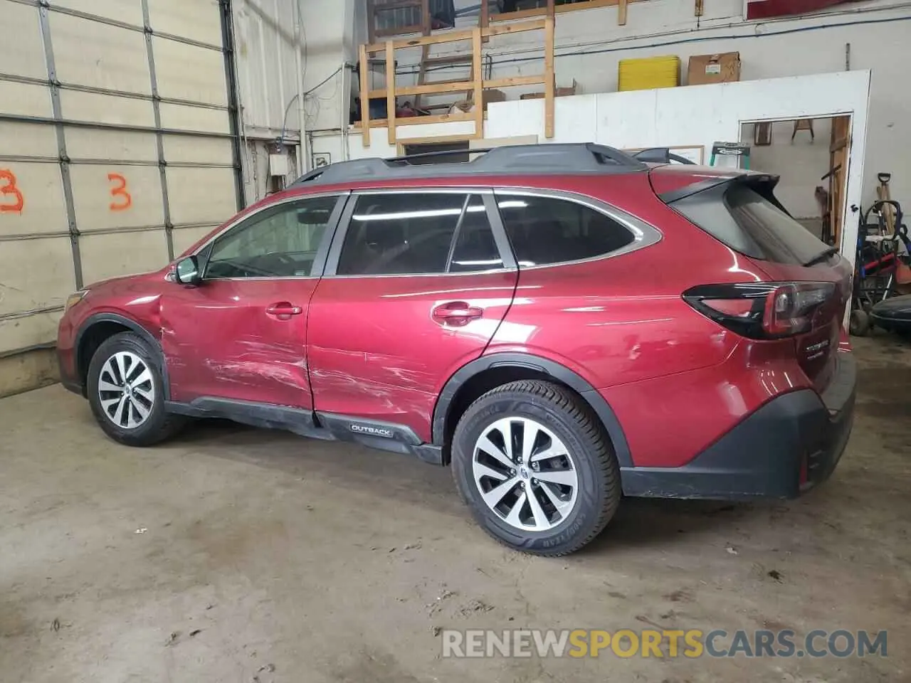 2 fotografías del automóvil dañado 4S4BTAEC2L3268636 SUBARU OUTBACK 2020