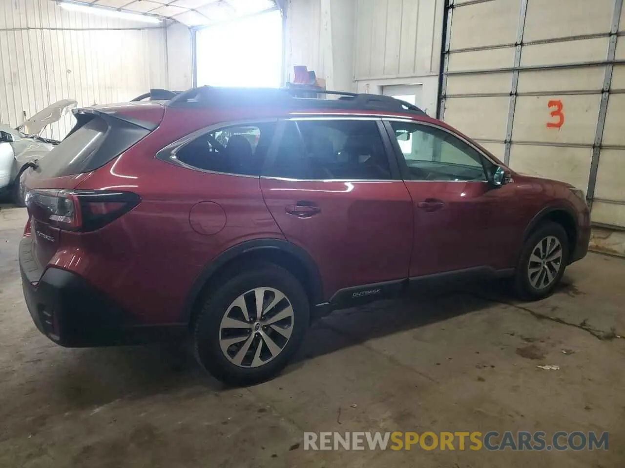3 fotografías del automóvil dañado 4S4BTAEC2L3268636 SUBARU OUTBACK 2020