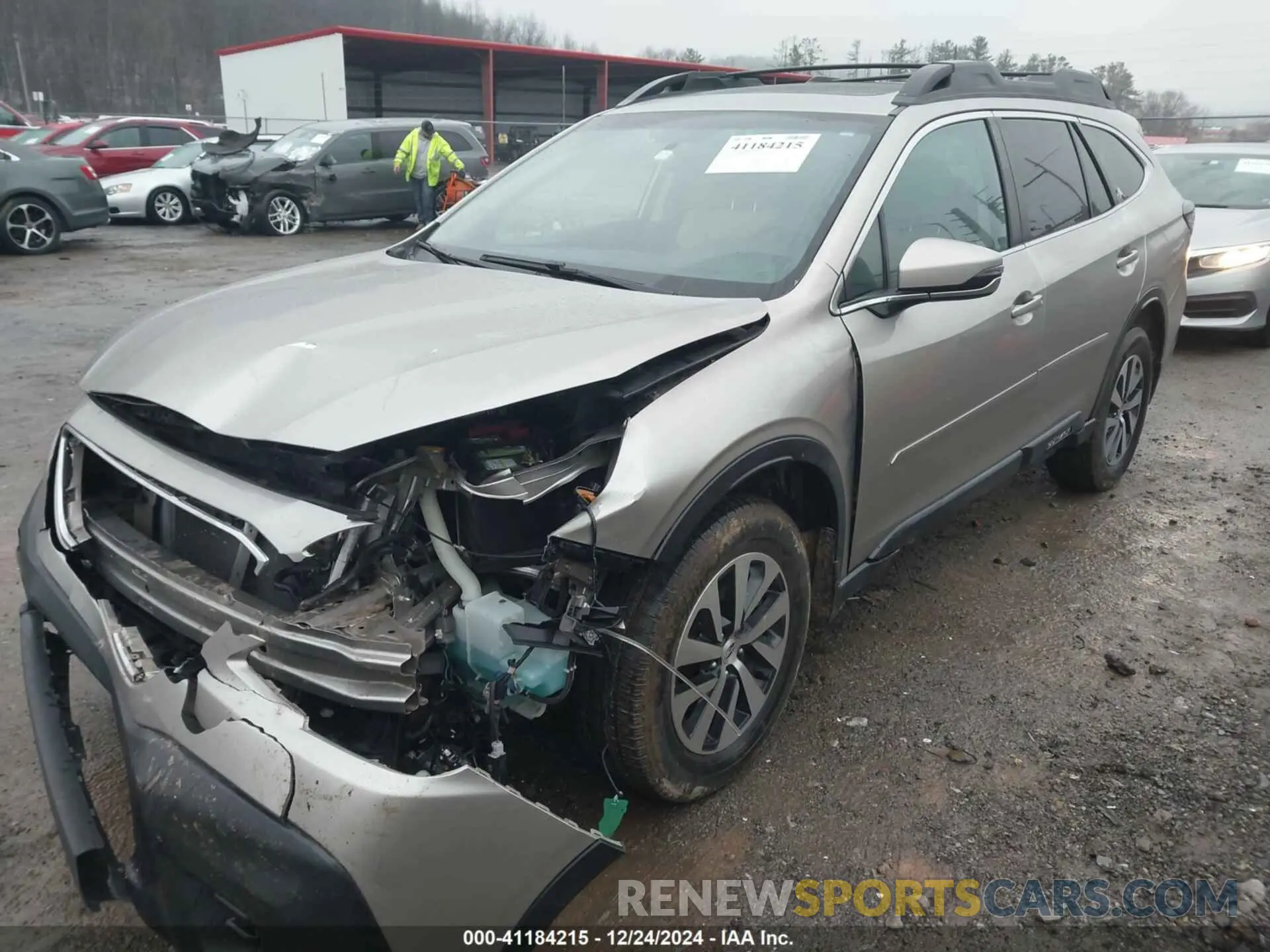 2 fotografías del automóvil dañado 4S4BTAEC3L3102464 SUBARU OUTBACK 2020
