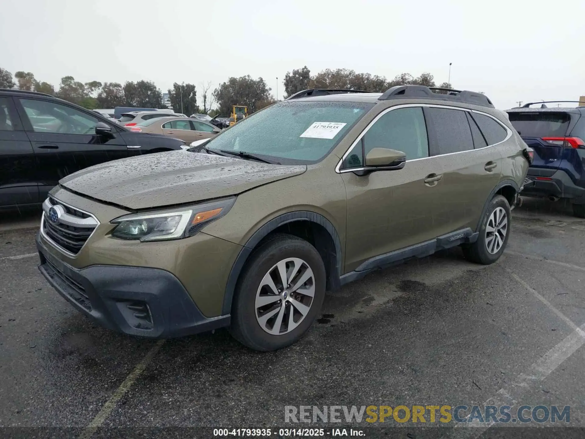 2 fotografías del automóvil dañado 4S4BTAEC3L3174779 SUBARU OUTBACK 2020