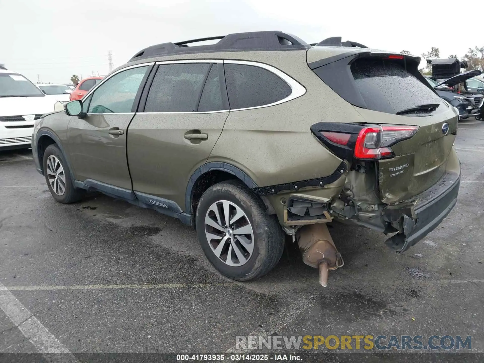 3 fotografías del automóvil dañado 4S4BTAEC3L3174779 SUBARU OUTBACK 2020