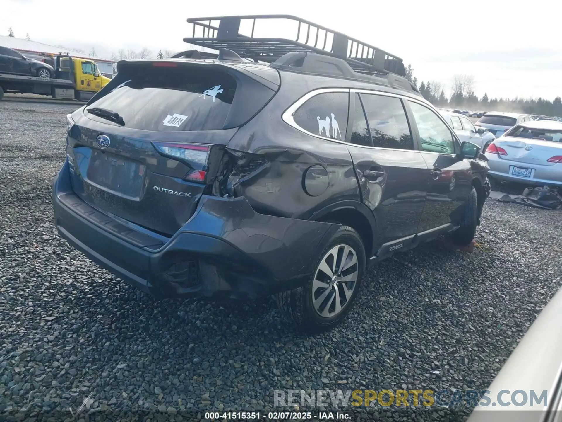 4 fotografías del automóvil dañado 4S4BTAEC4L3195785 SUBARU OUTBACK 2020