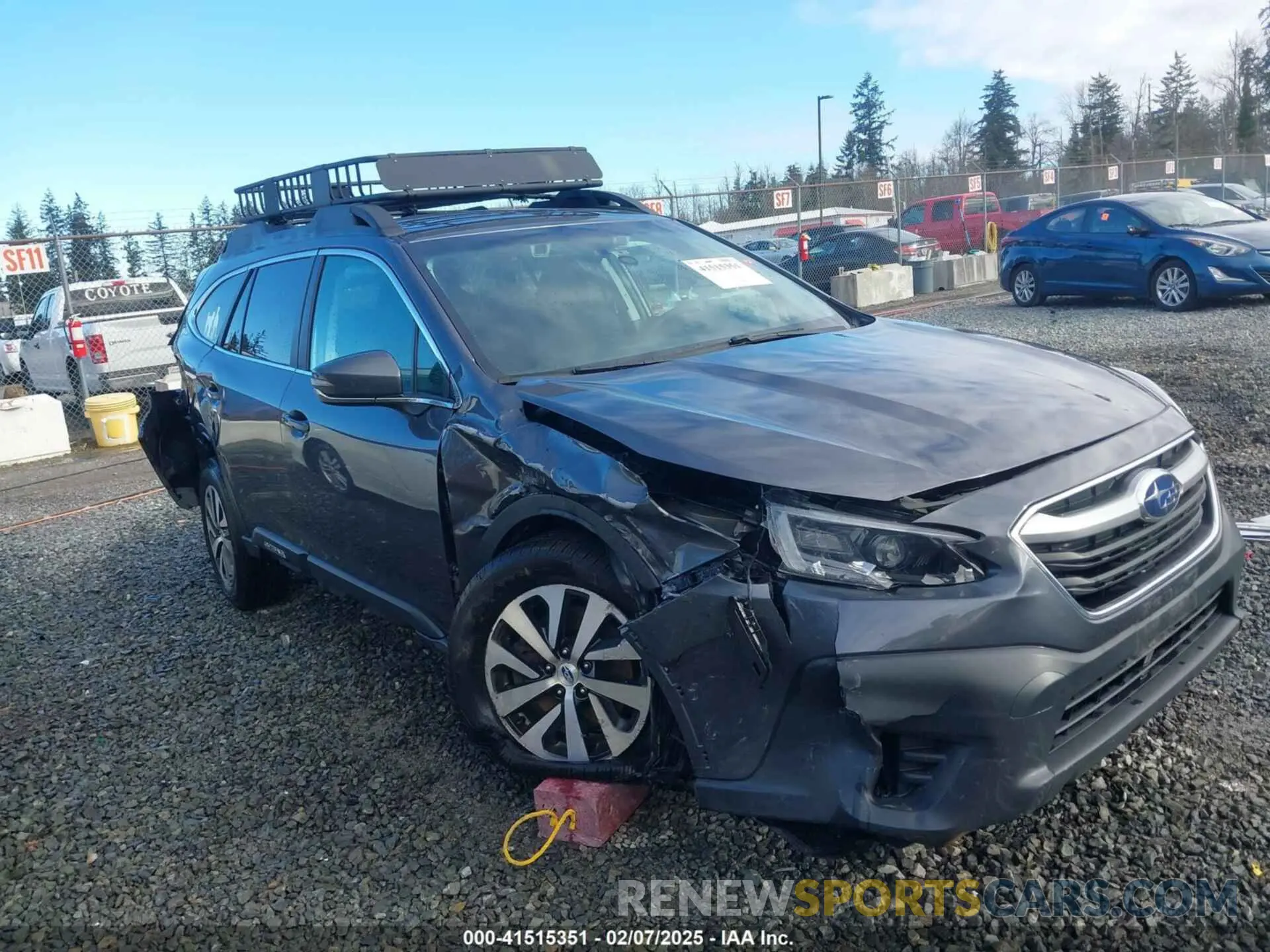 6 fotografías del automóvil dañado 4S4BTAEC4L3195785 SUBARU OUTBACK 2020