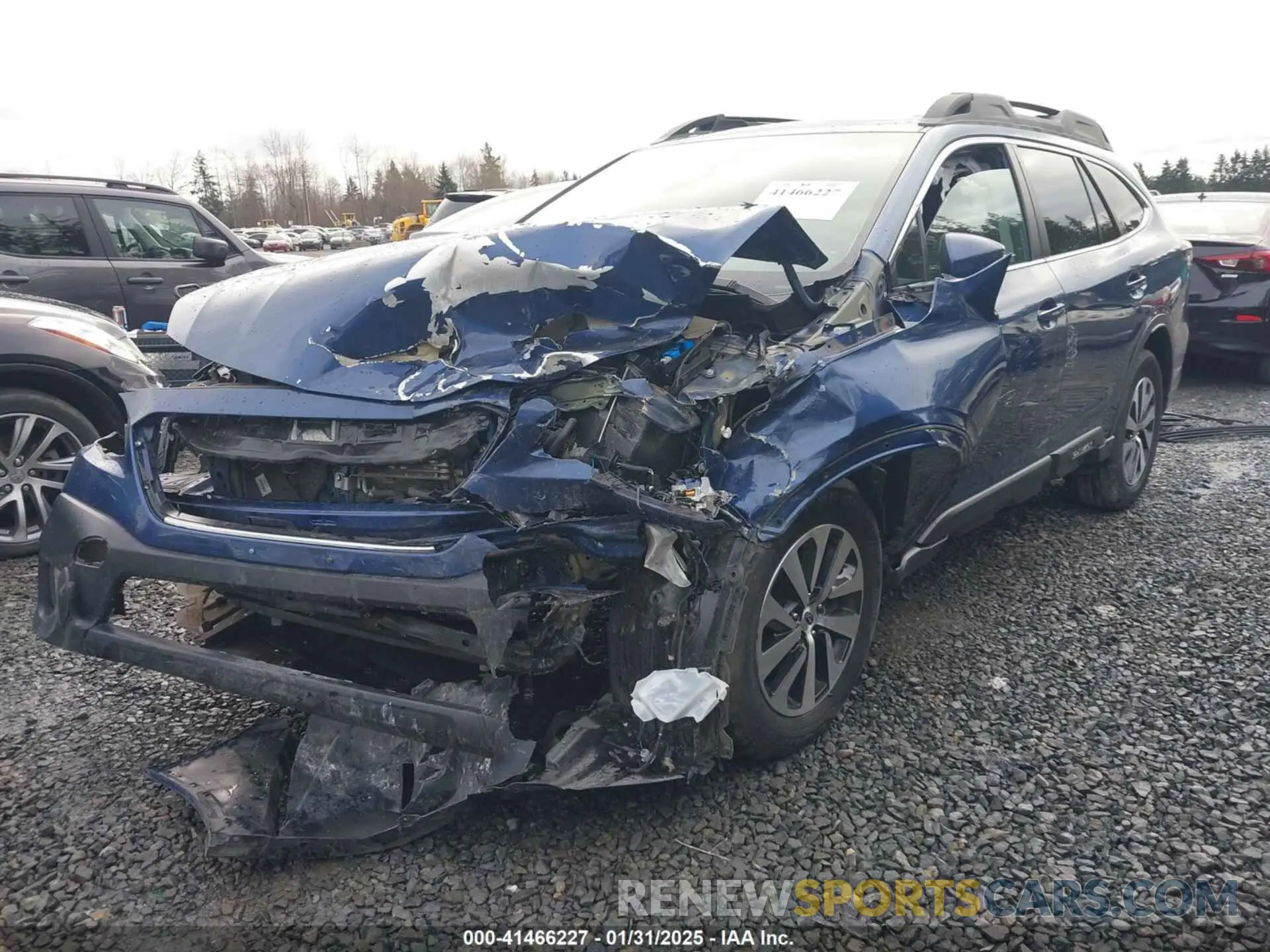 2 fotografías del automóvil dañado 4S4BTAECXL3177582 SUBARU OUTBACK 2020