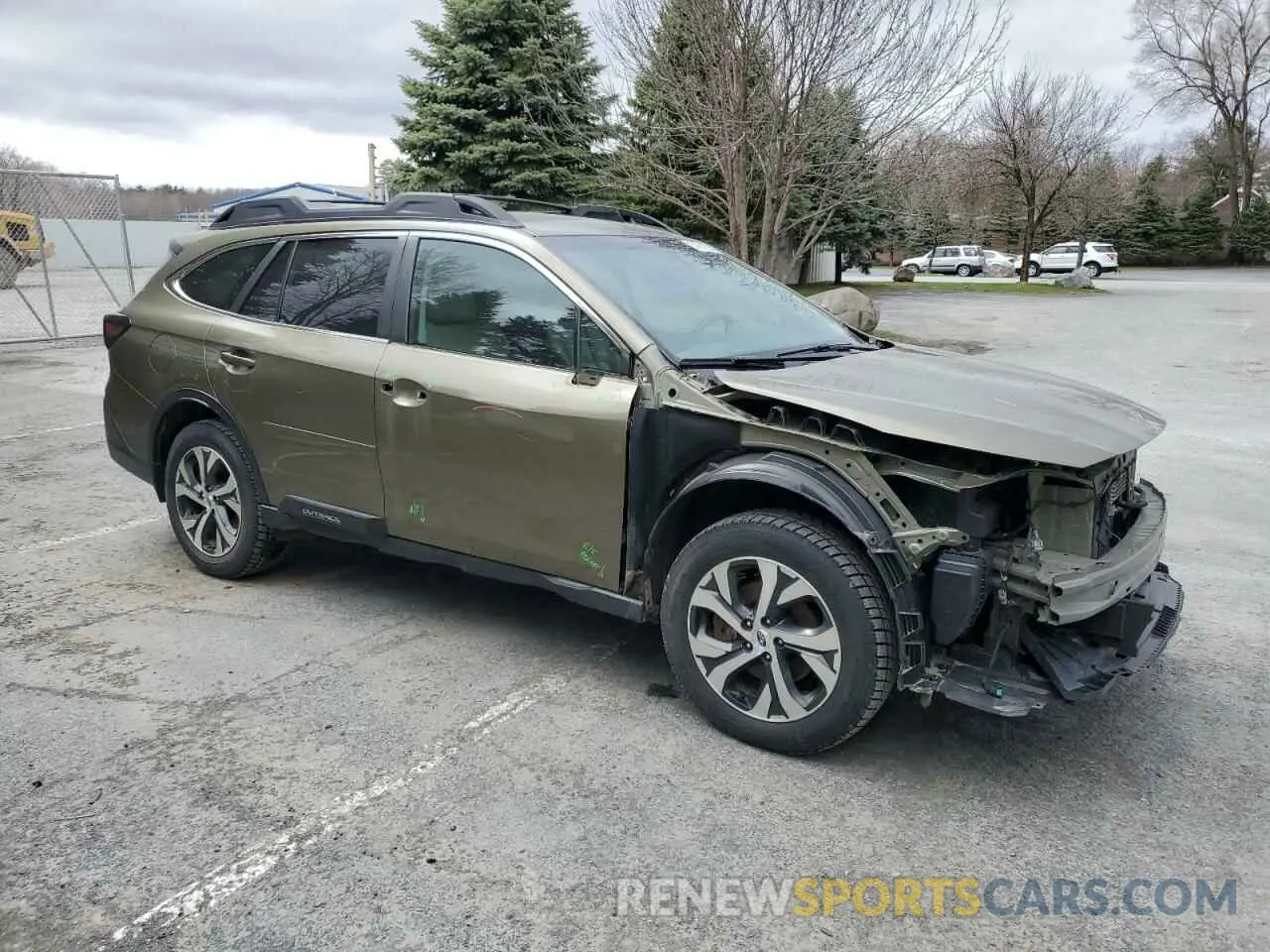 4 fotografías del automóvil dañado 4S4BTALC3L3145124 SUBARU OUTBACK 2020