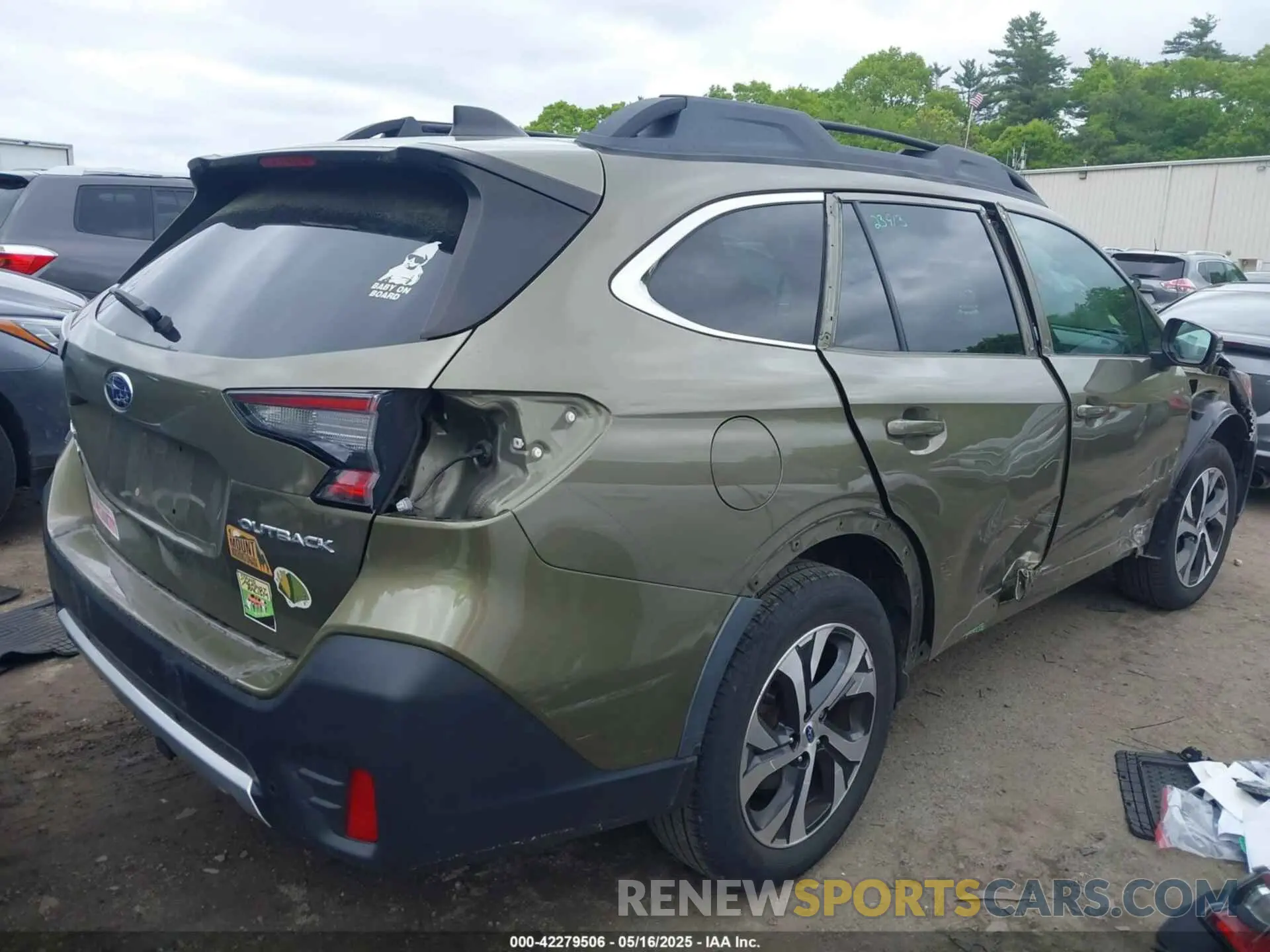 4 fotografías del automóvil dañado 4S4BTANC3L3106630 SUBARU OUTBACK 2020