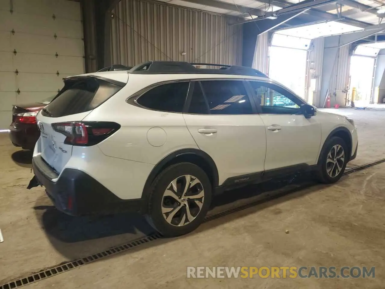 3 fotografías del automóvil dañado 4S4BTANC3L3154936 SUBARU OUTBACK 2020