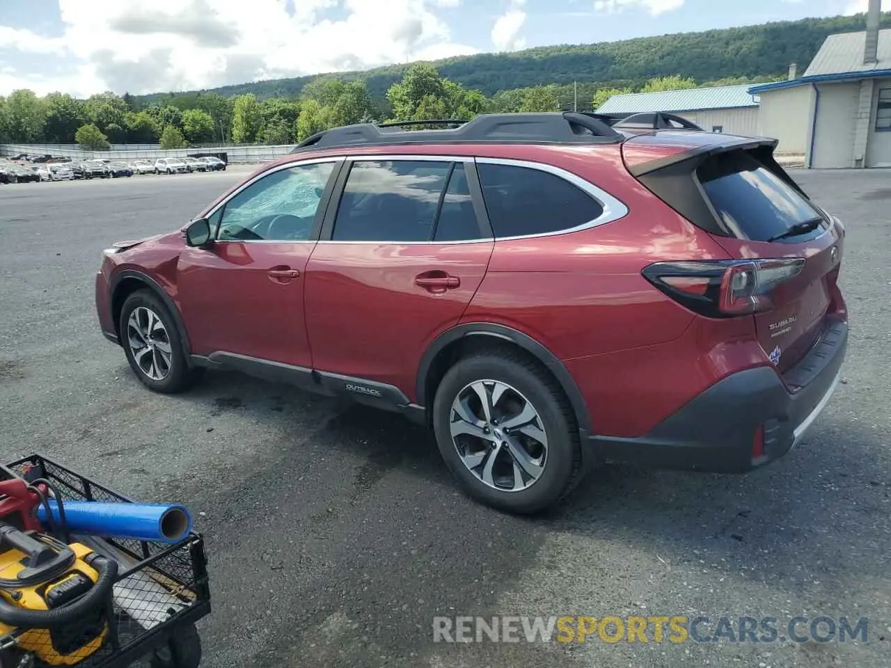 2 fotografías del automóvil dañado 4S4BTANC3L3171588 SUBARU OUTBACK 2020