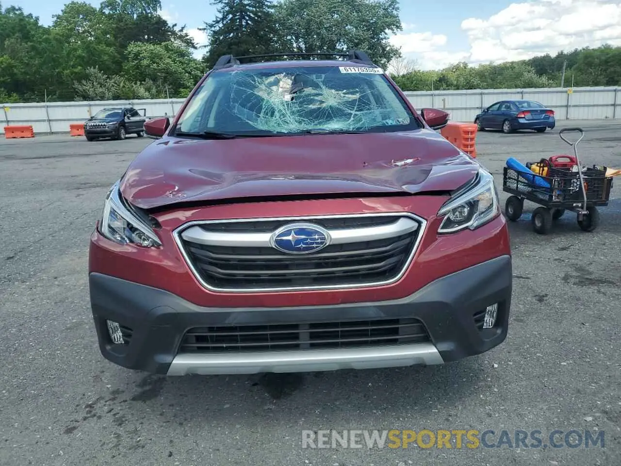 5 fotografías del automóvil dañado 4S4BTANC3L3171588 SUBARU OUTBACK 2020