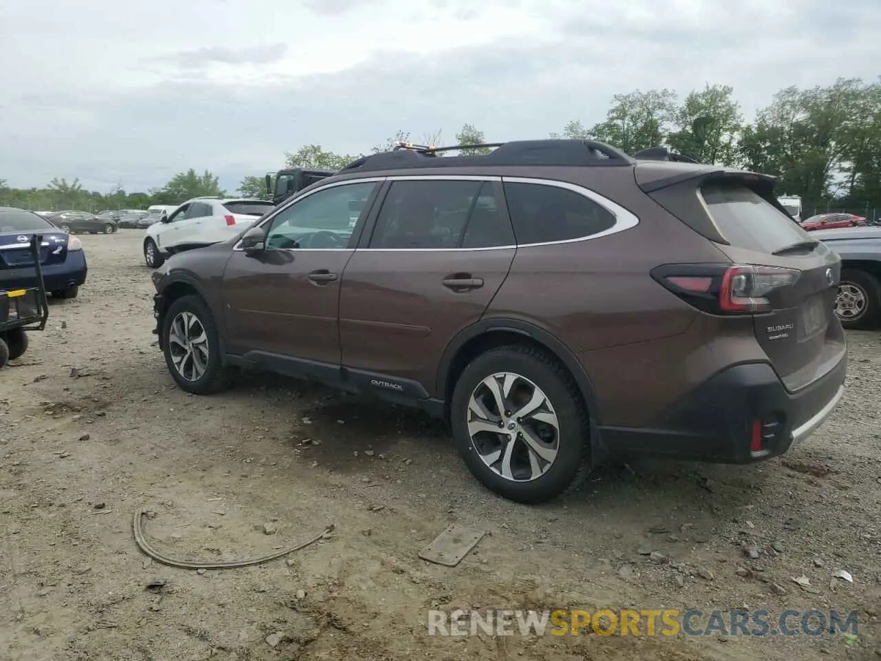 2 fotografías del automóvil dañado 4S4BTANC3L3209174 SUBARU OUTBACK 2020