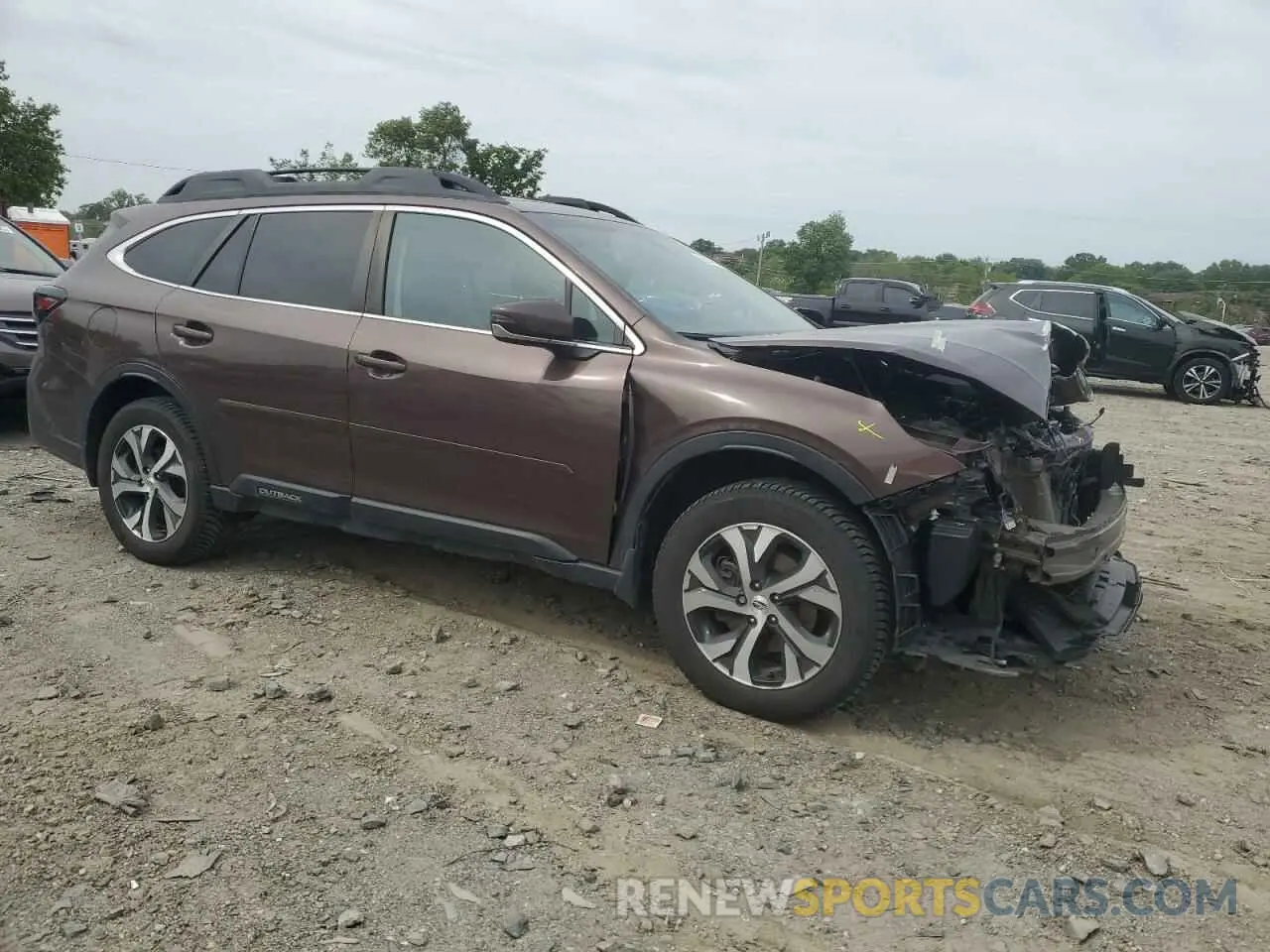 4 fotografías del automóvil dañado 4S4BTANC3L3209174 SUBARU OUTBACK 2020