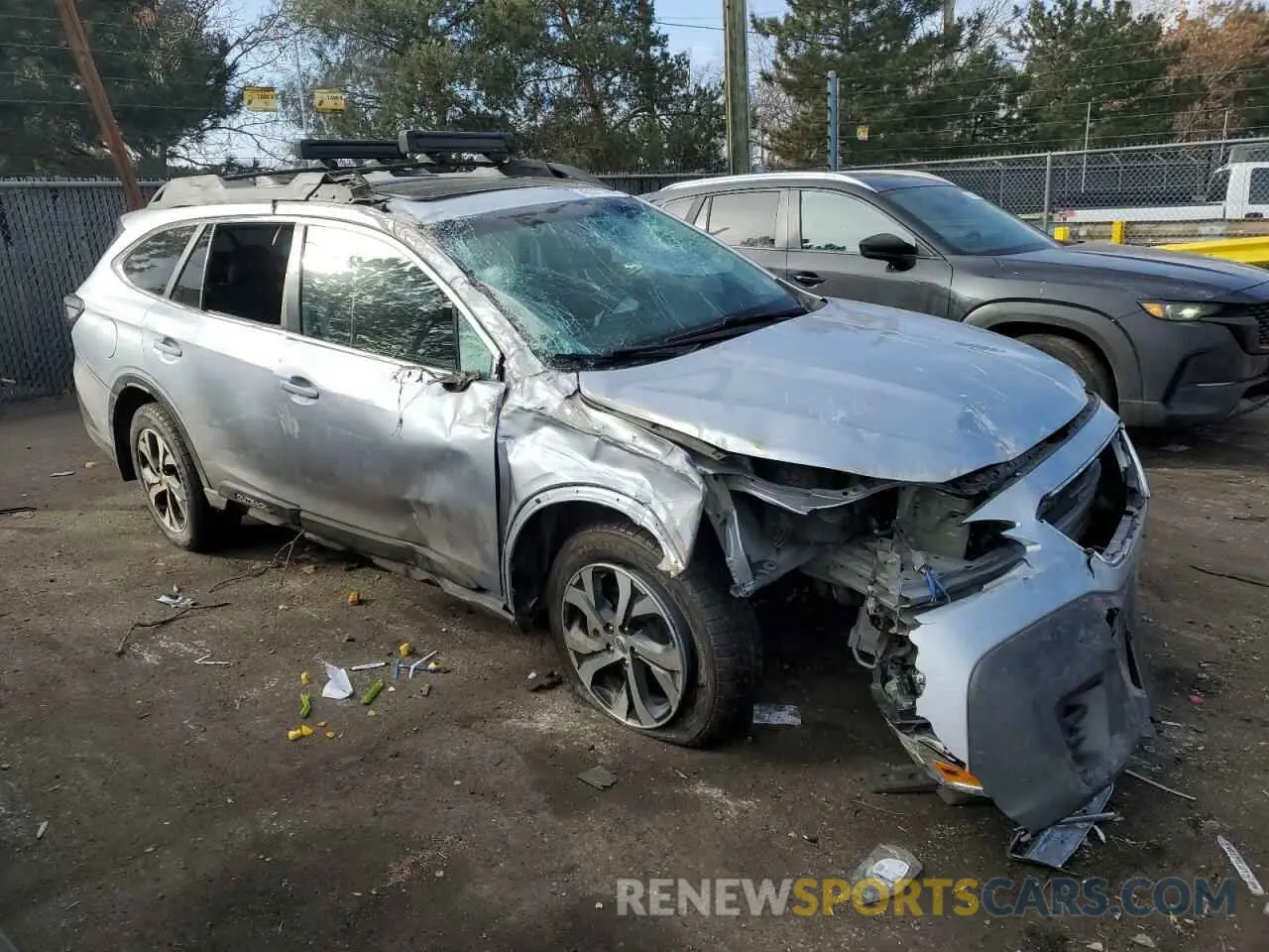 4 fotografías del automóvil dañado 4S4BTANCXL3121786 SUBARU OUTBACK 2020