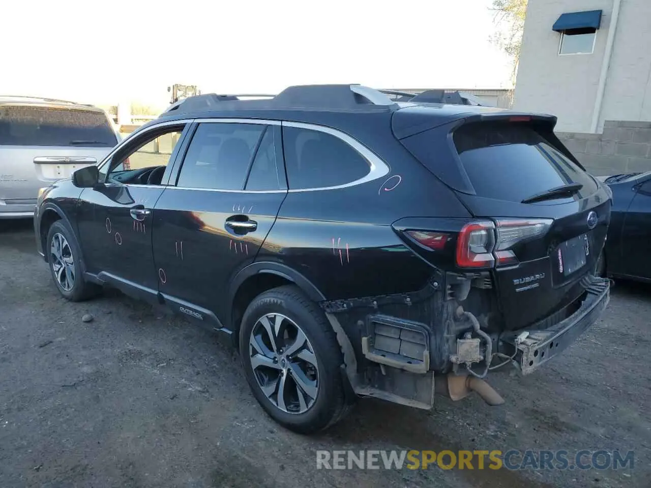 2 fotografías del automóvil dañado 4S4BTAPC9L3194886 SUBARU OUTBACK 2020