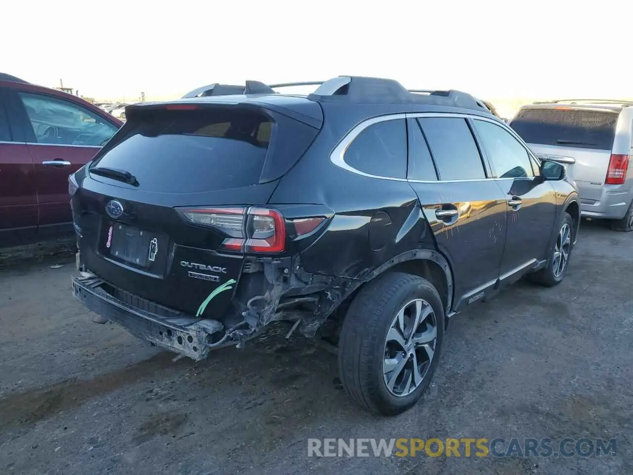 3 fotografías del automóvil dañado 4S4BTAPC9L3194886 SUBARU OUTBACK 2020