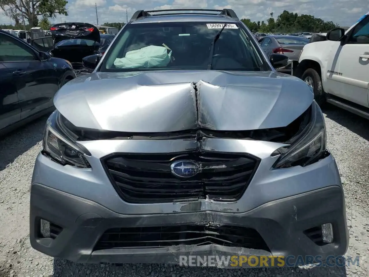5 fotografías del automóvil dañado 4S4BTGKD4L3179344 SUBARU OUTBACK 2020