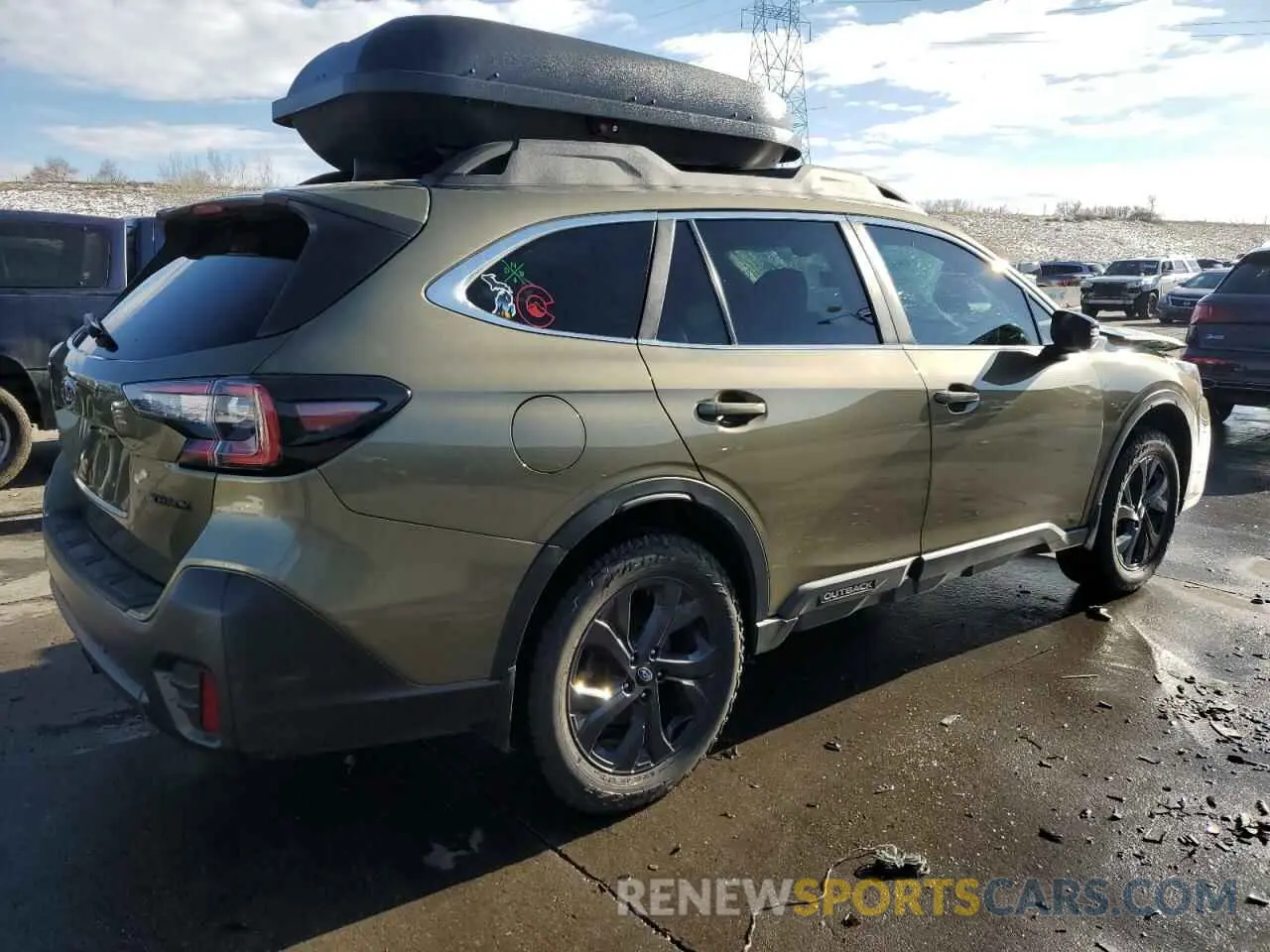 3 fotografías del automóvil dañado 4S4BTGKD5L3180227 SUBARU OUTBACK 2020