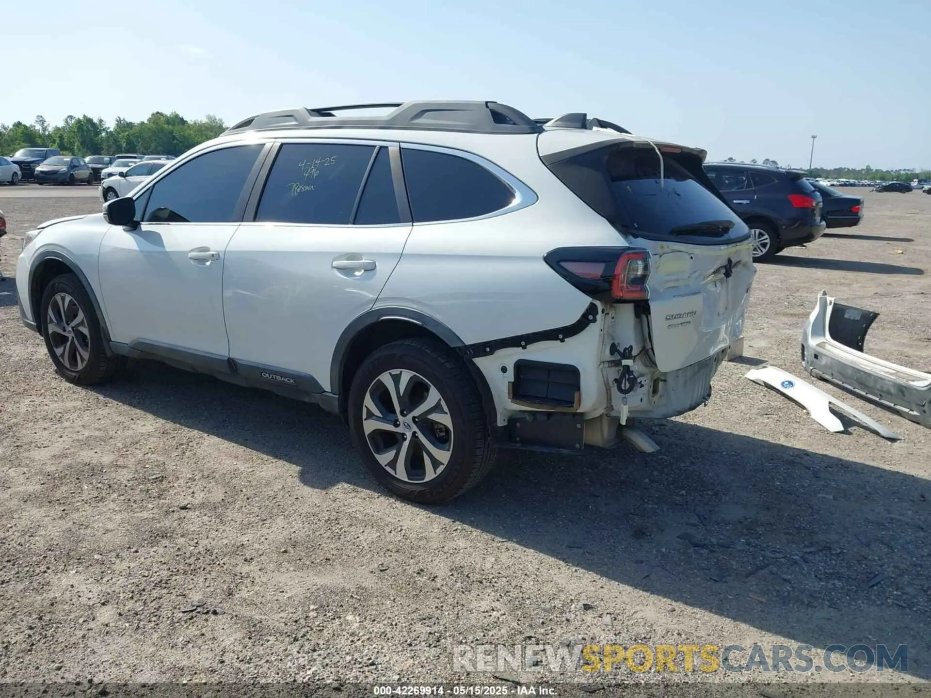 3 fotografías del automóvil dañado 4S4BTGND7L3108716 SUBARU OUTBACK 2020