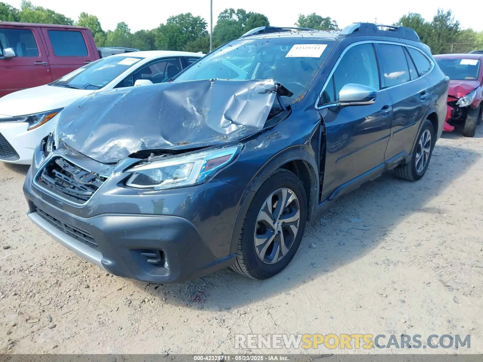 2 fotografías del automóvil dañado 4S4BTGPDXL3100459 SUBARU OUTBACK 2020