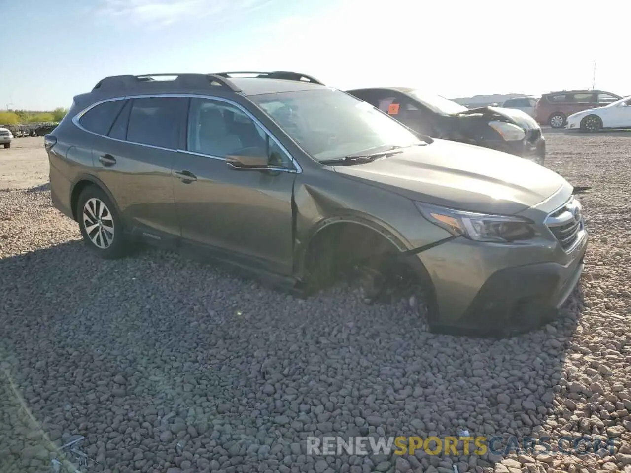4 fotografías del automóvil dañado 4S4BTACC0M3116746 SUBARU OUTBACK 2021