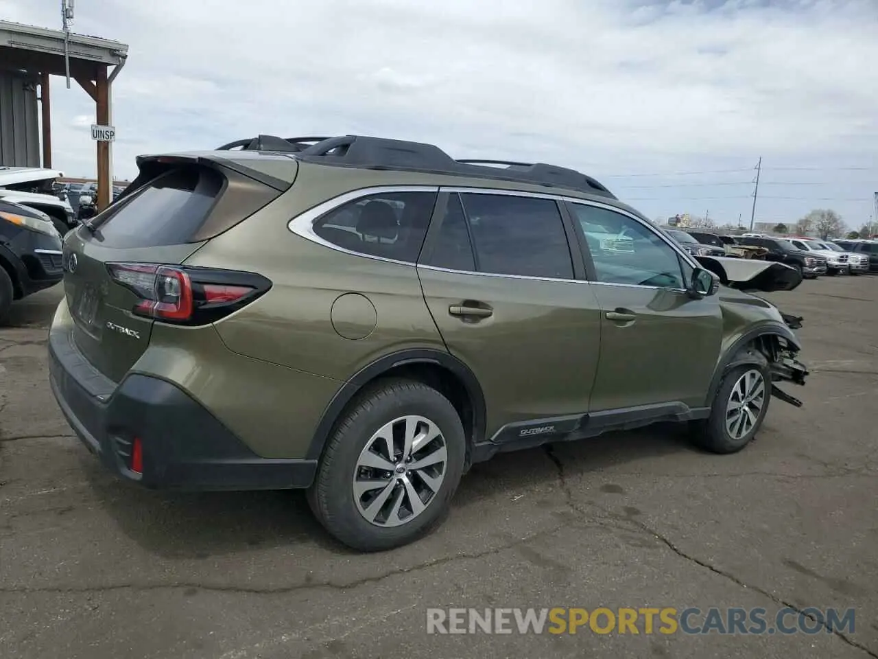 3 fotografías del automóvil dañado 4S4BTACC2M3171568 SUBARU OUTBACK 2021