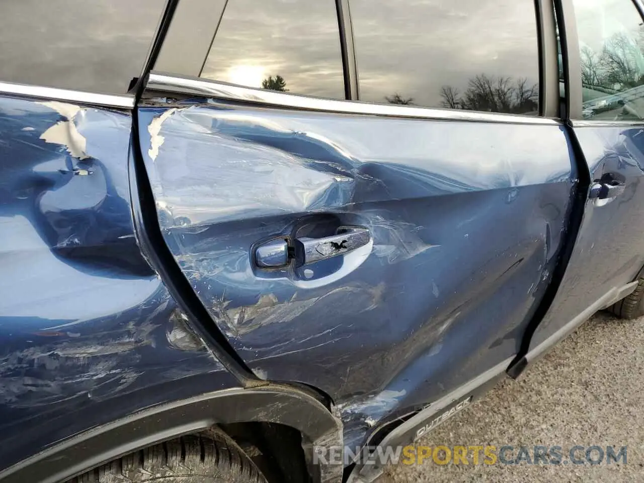 10 fotografías del automóvil dañado 4S4BTACC3M3138661 SUBARU OUTBACK 2021