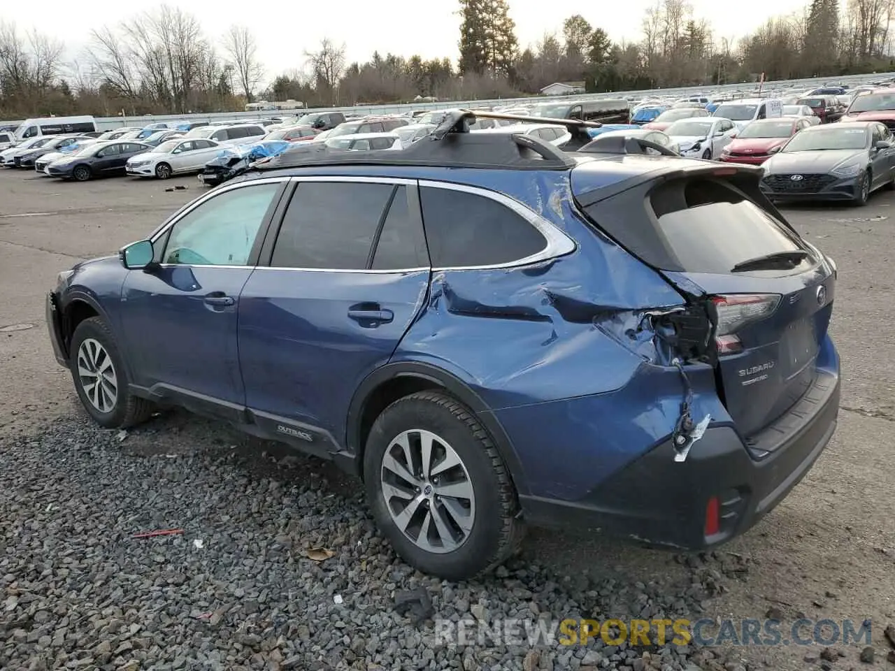 2 fotografías del automóvil dañado 4S4BTACC3M3138661 SUBARU OUTBACK 2021